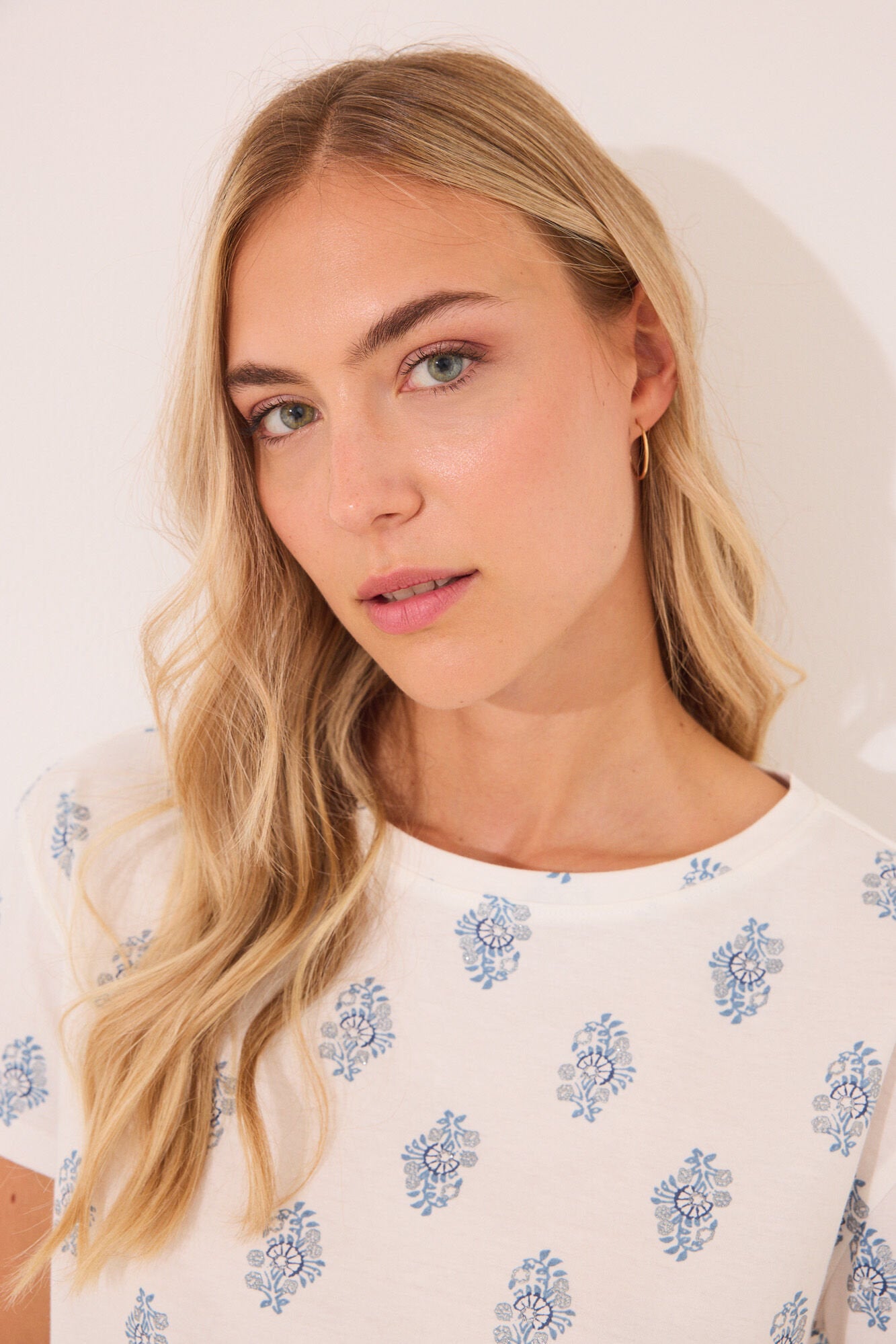 Women Secret_100% Cotton White Paisley Long Pyjamas_3592403_97_06