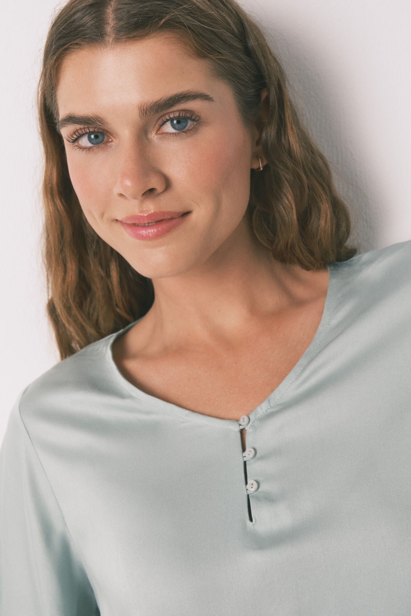 Women Secret_Green_Green Floral Viscose Satin Pyjamas_3592431_22_04