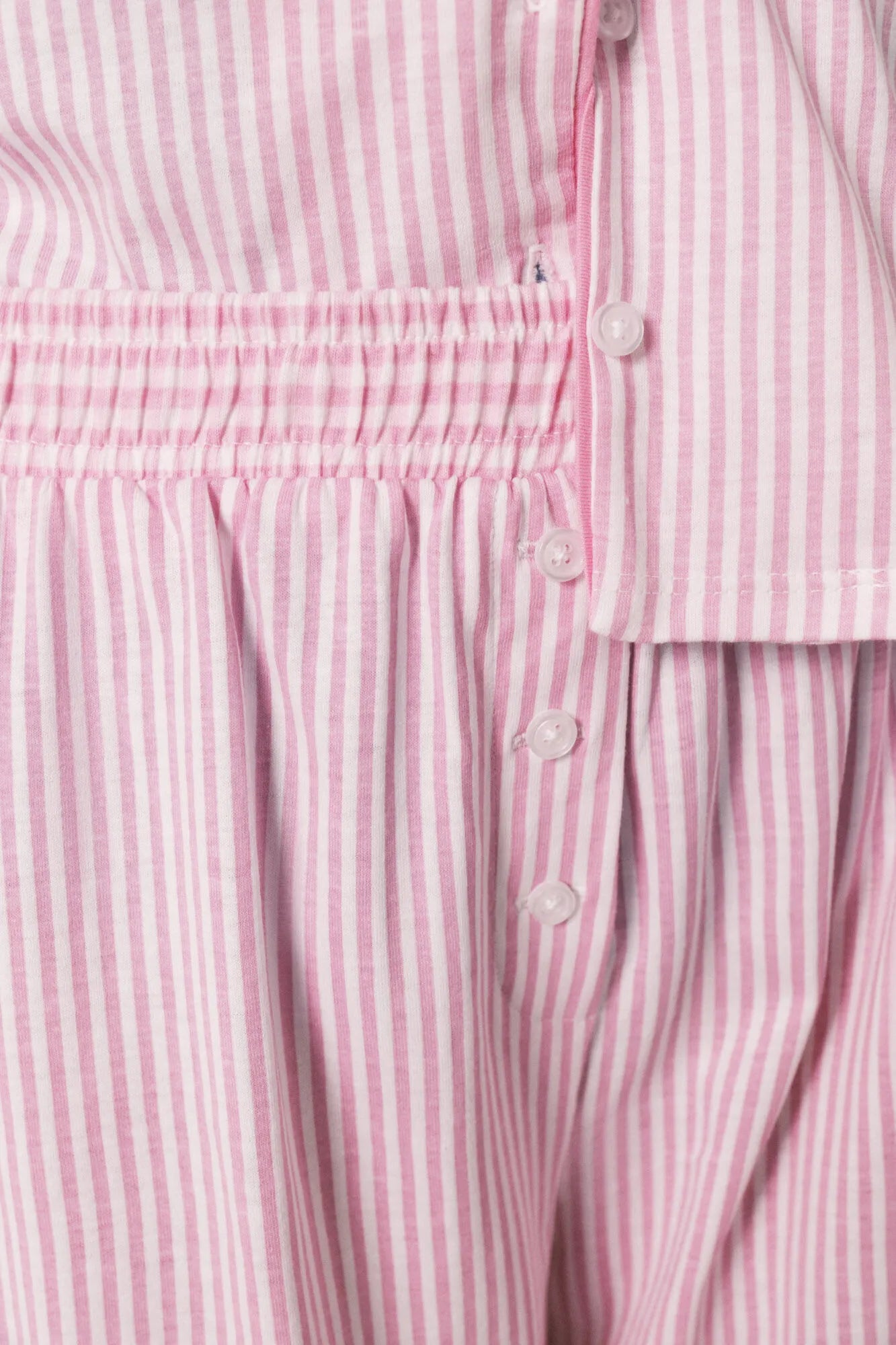 Women Secret Pink Women Pink Cotton Striped Long Classic Pyjamas SKU: 3593022_70 Image 05