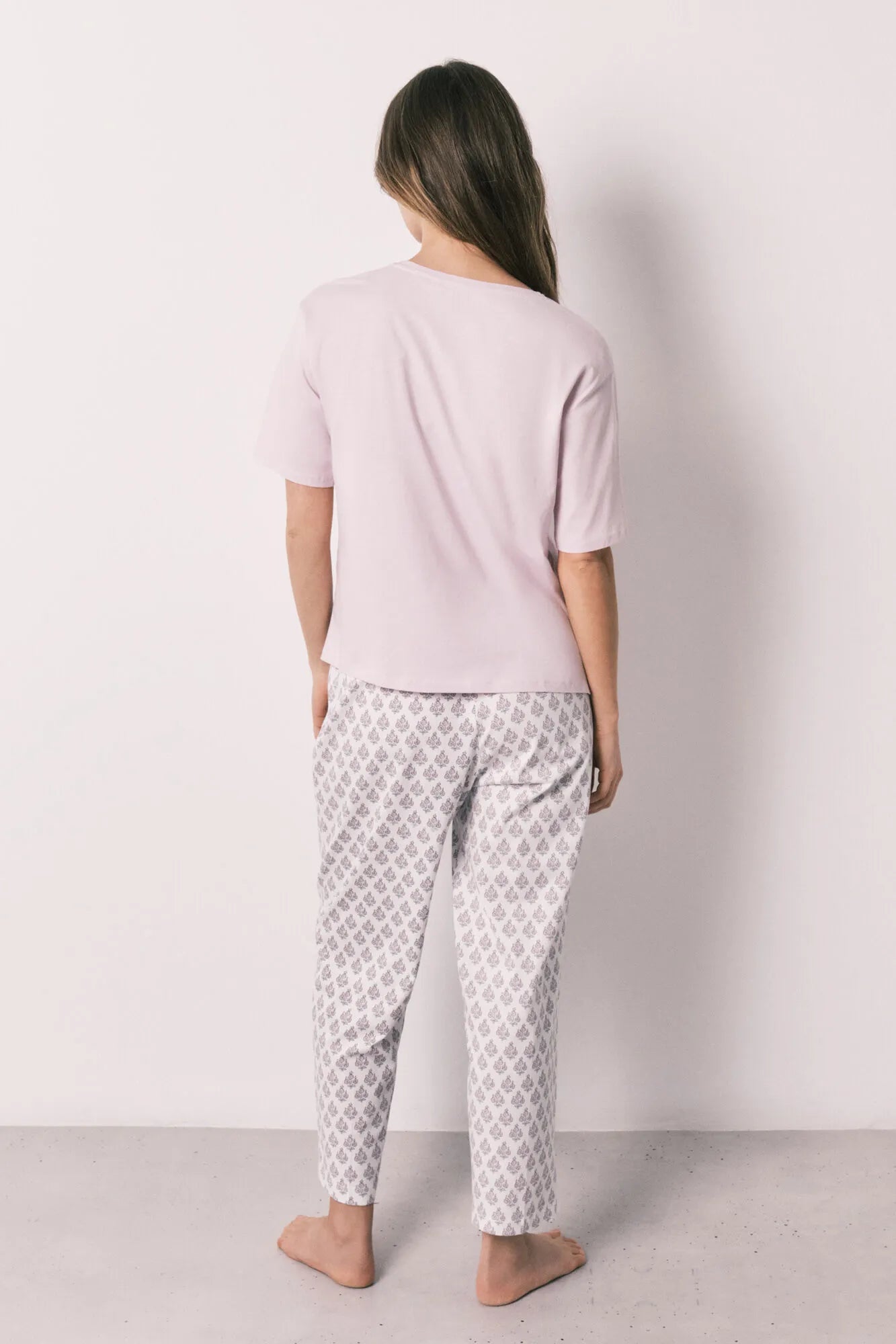 Women Secret Pink Women Pink 100% Cotton Stamp Print Pyjamas SKU: 3593031_70 Image 06