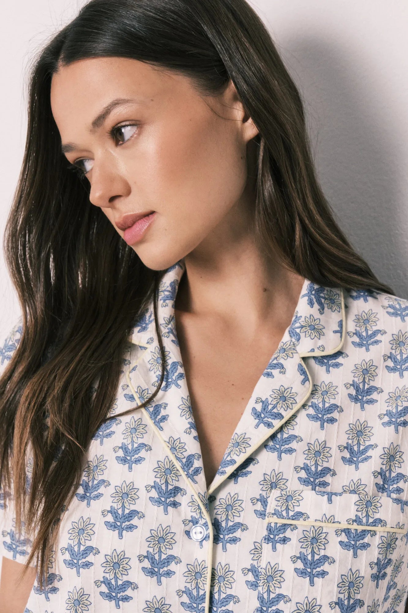 Women Secret Blue Print Women Printed Cotton Capri Pyjamas SKU: 3593078_19 Image 04