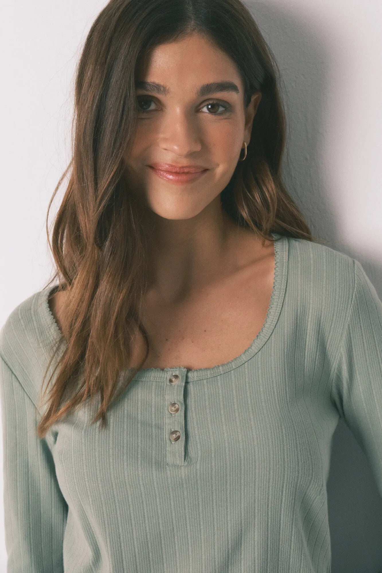 Women Secret_Green_Green Cotton Floral Print Long Pyjamas_3593959_22_04