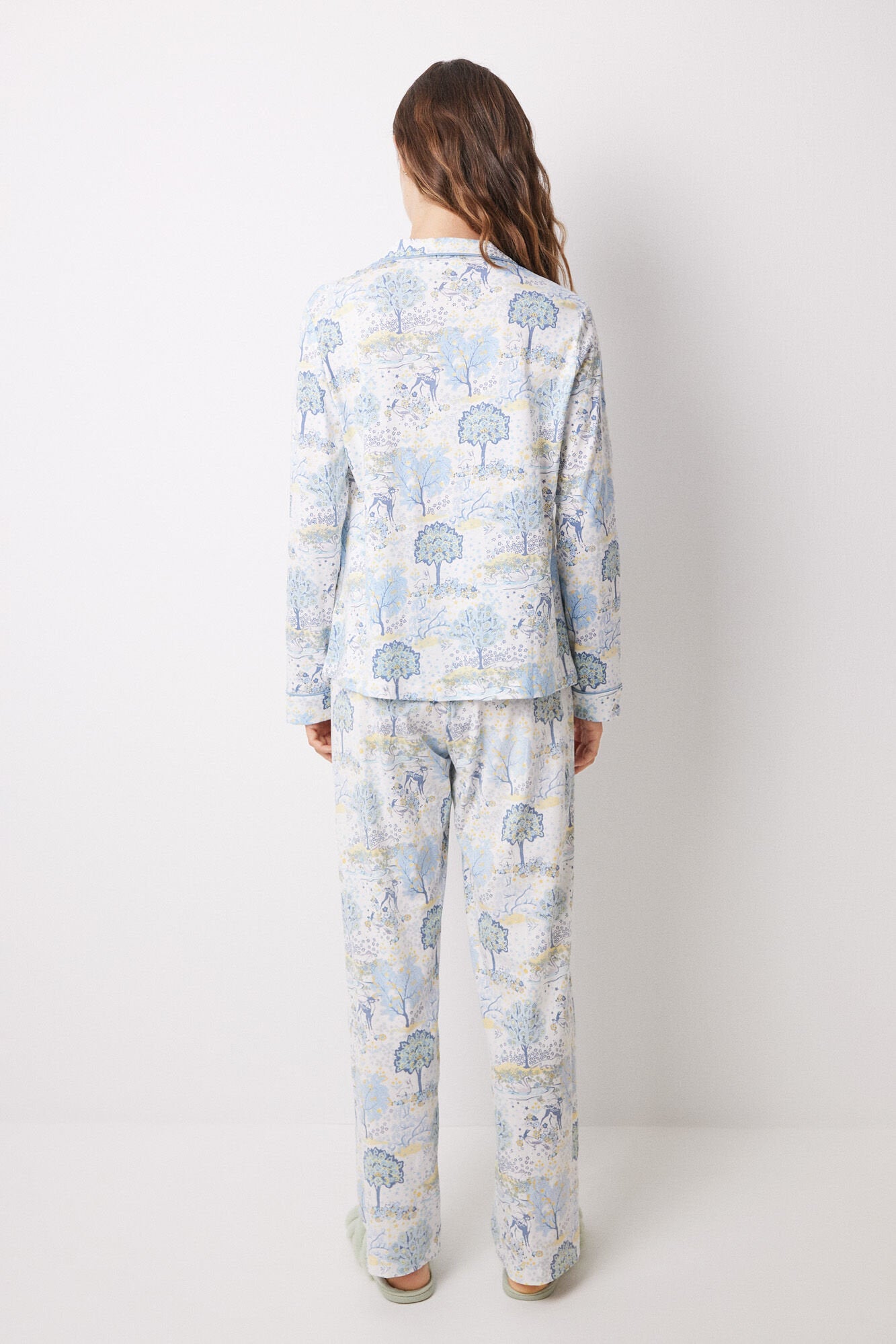 Long Pajamas Cotton Camisero Allover Landscape_05