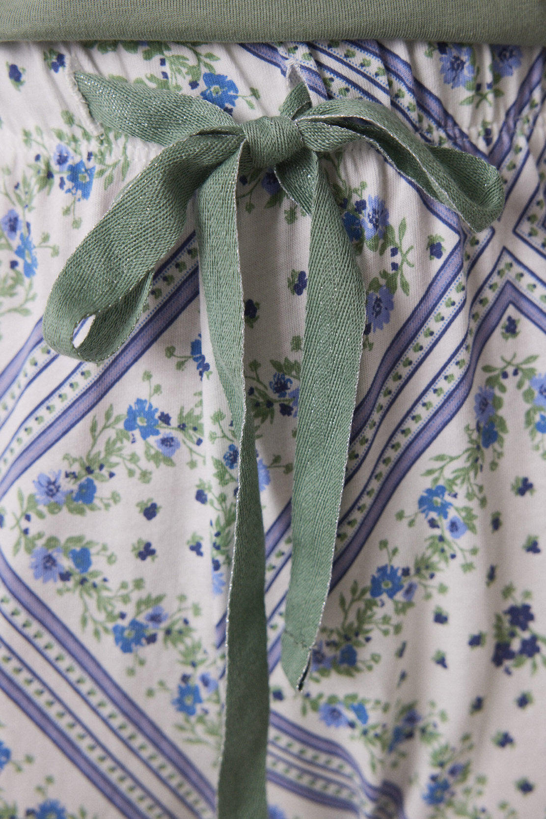 Women Secret_Long Pajamas 100% Cotton with Scarf Print_3599158_92_03