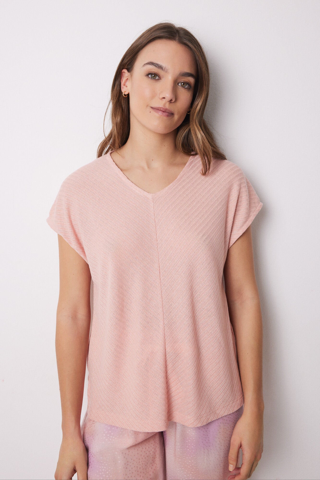 Women Secret_Orange Tie-Dye Print Capri Pajamas_3599163_64_02