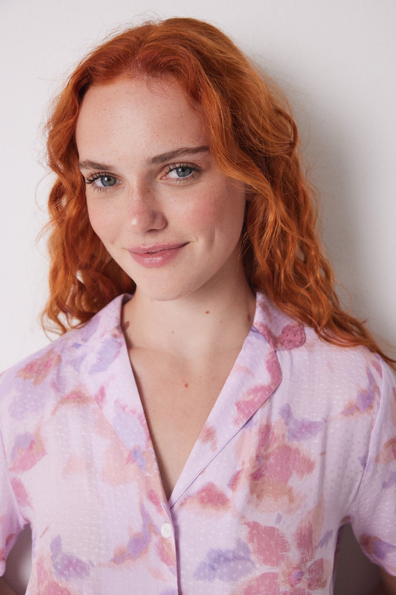 Women Secret_Capri Viscose Floral Shirt Pajamas_3599164_79_03