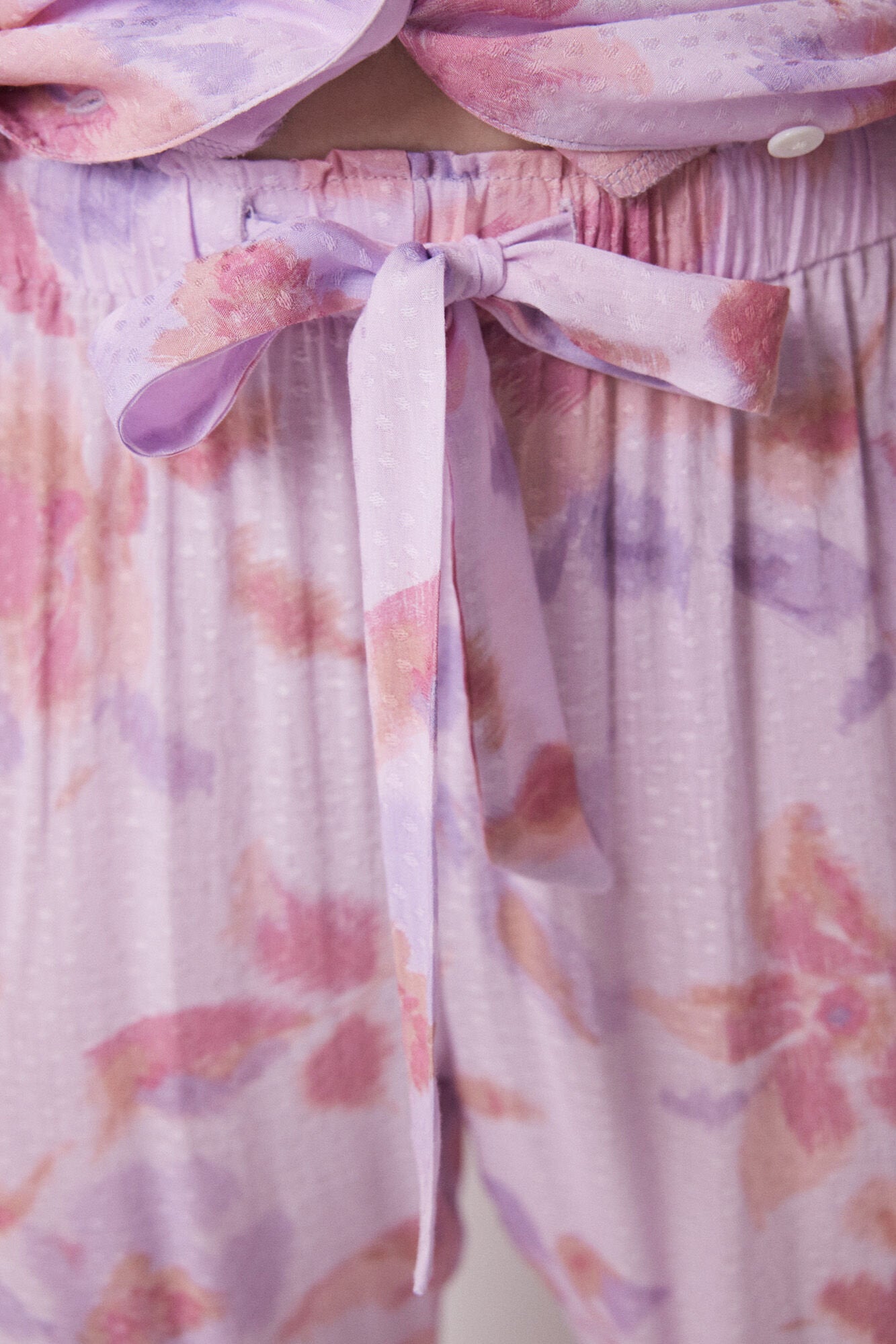Women Secret_Capri Viscose Floral Shirt Pajamas_3599164_79_04