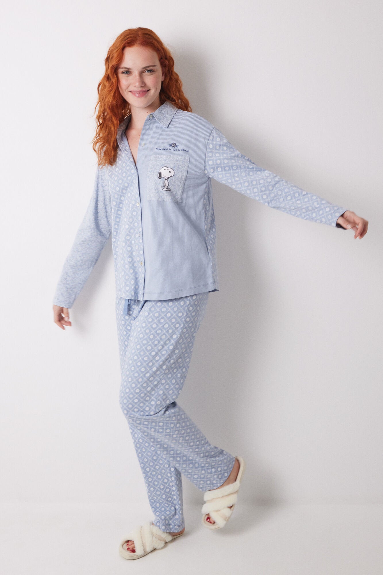 Women Secret_Long Classic Pyjamas 100% Cotton Striped and Flowers_3599166_17_02