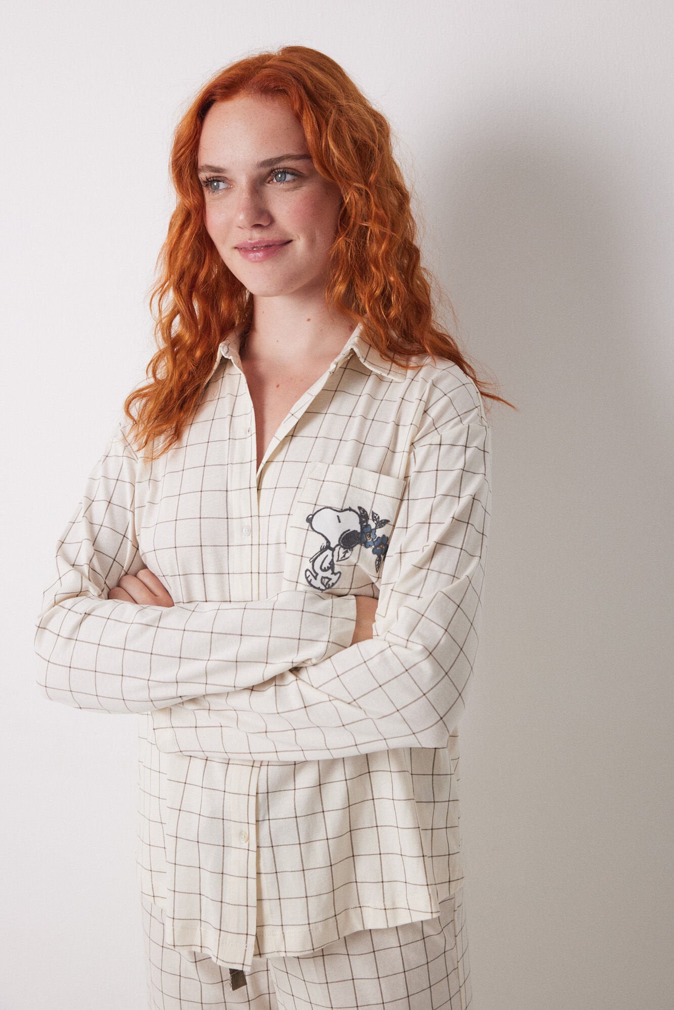 Women Secret_Long Classic Pyjamas 100% Cotton Checkered_3599167_96_03