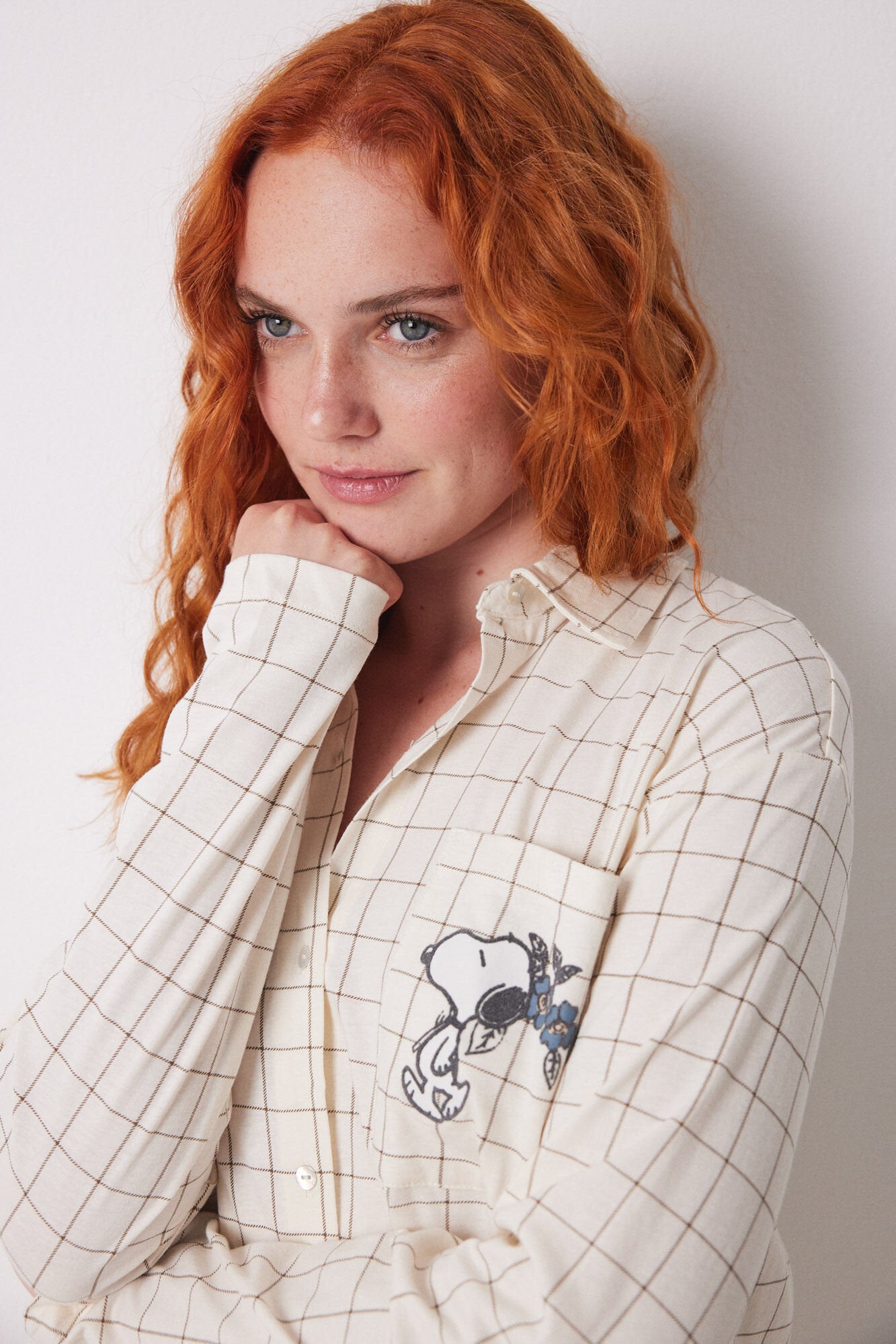 Women Secret_Long Classic Pyjamas 100% Cotton Checkered_3599167_96_04