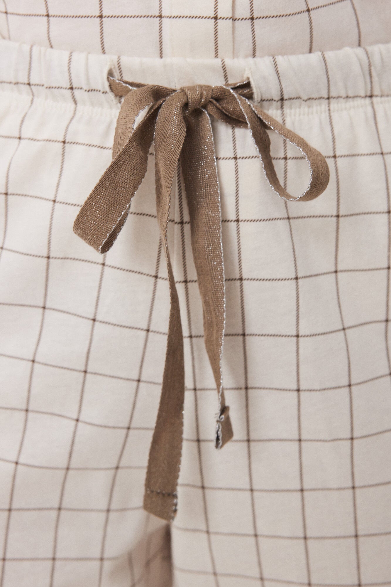 Women Secret_Long Classic Pyjamas 100% Cotton Checkered_3599167_96_06