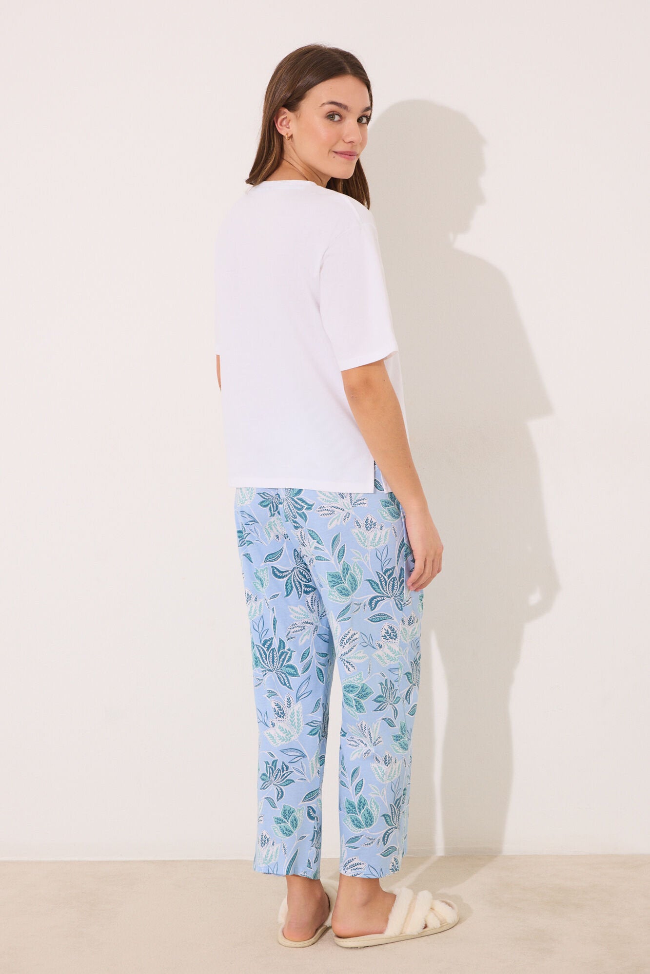 Women Secret_Capri Pyjamas 100% Cotton with Floral Print_3599174_96_05