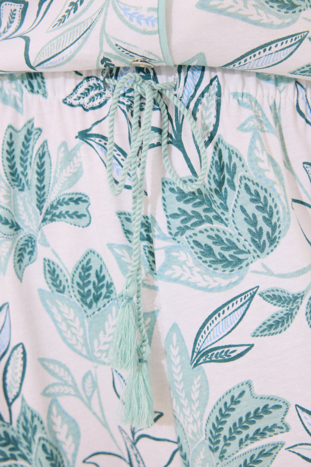 Women Secret_100% Cotton Classic Pyjamas with Green Flowers_3599180_97_04