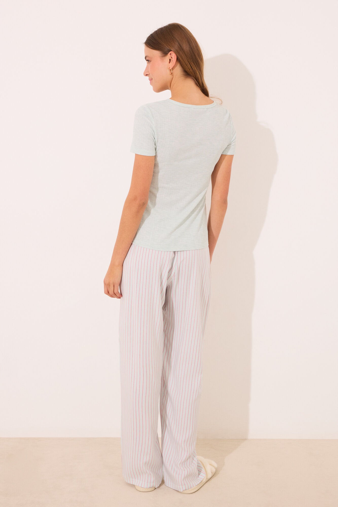 Women Secret_Striped Ribbed Viscose Pyjamas_3599185_23_06