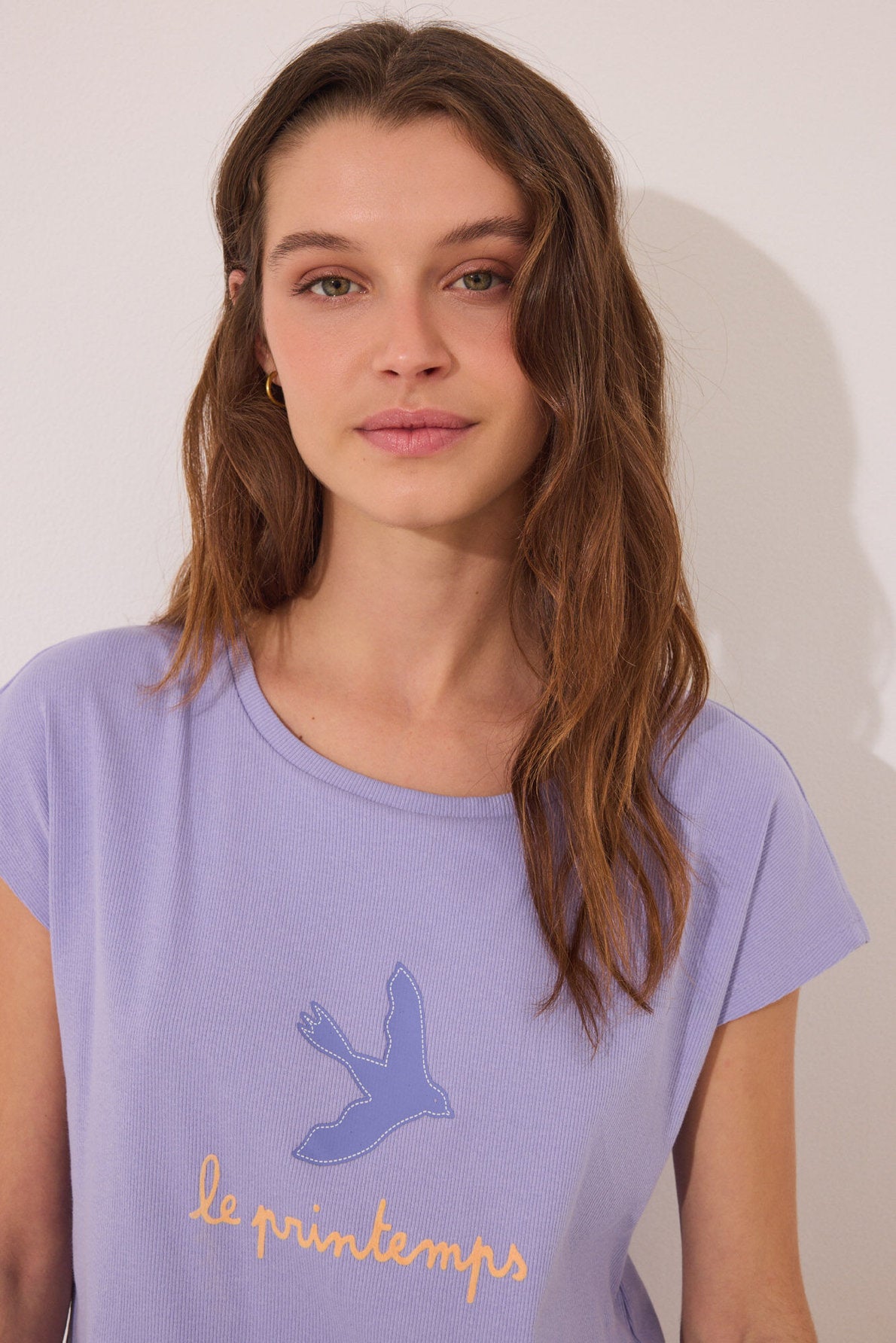 Women Secret_Short Lilac Striped Cotton Short Pyjamas_3599187_75_05