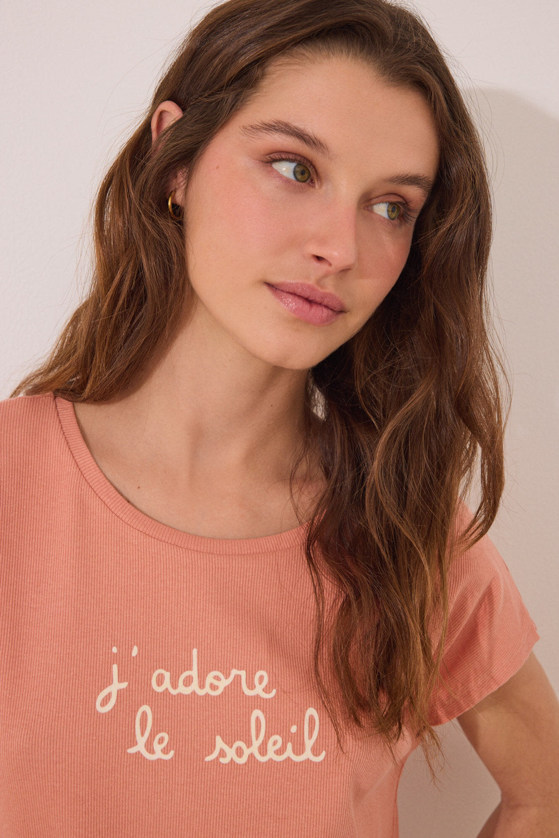 Women Secret_Orange Cotton Short Pyjamas with Leaves_3599188_64_04