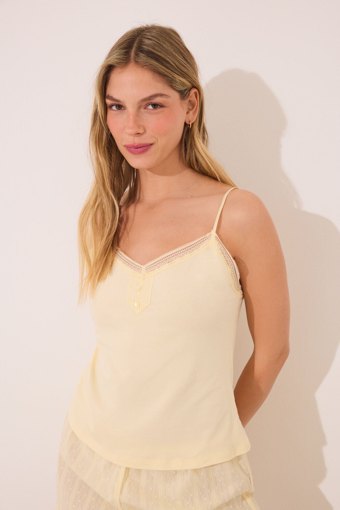 Women Secret_Yellow Cotton Straps Pyjamas_3599208_05_04