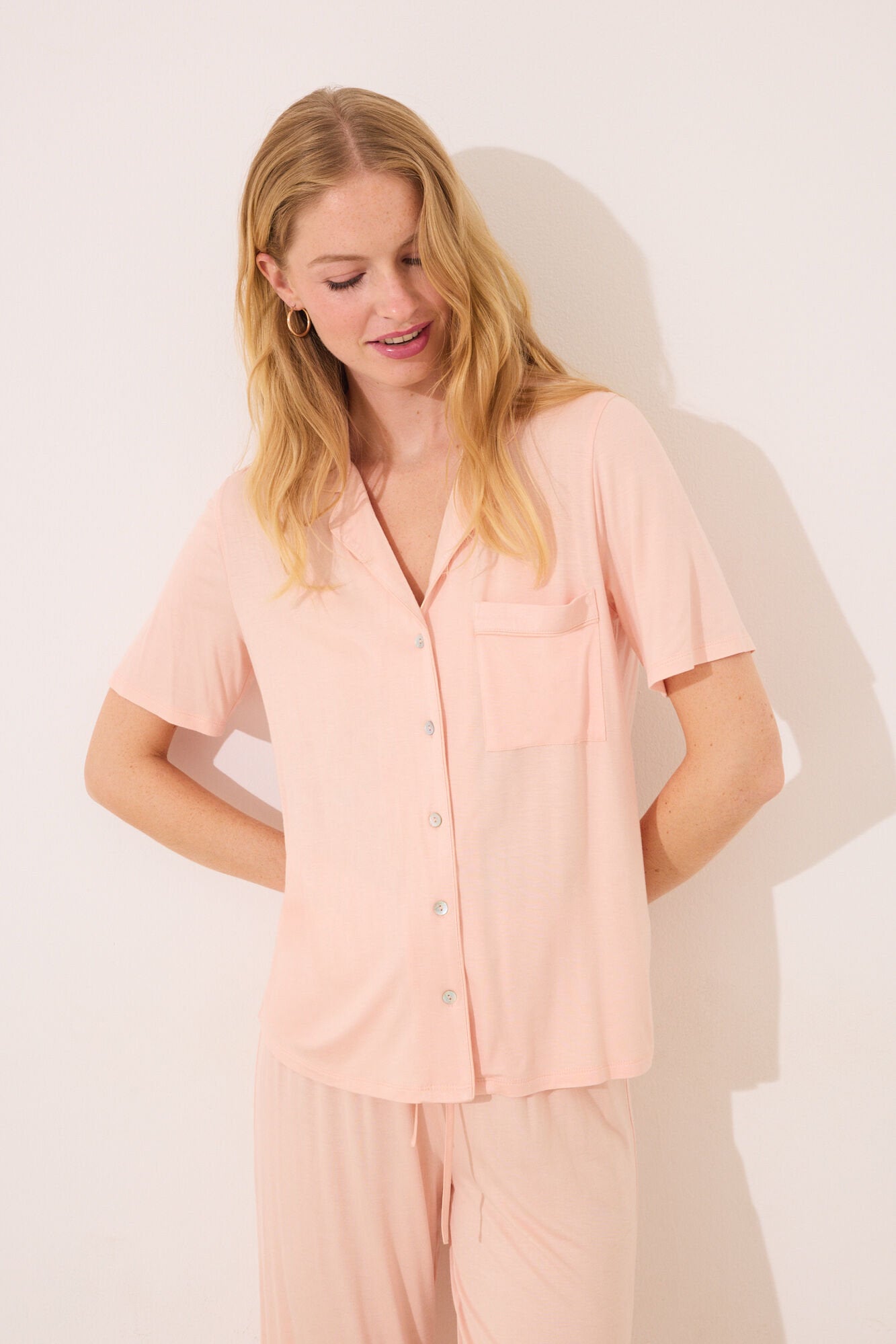 Women Secret_Orange Viscose Classic Pyjamas_3599224_67_02