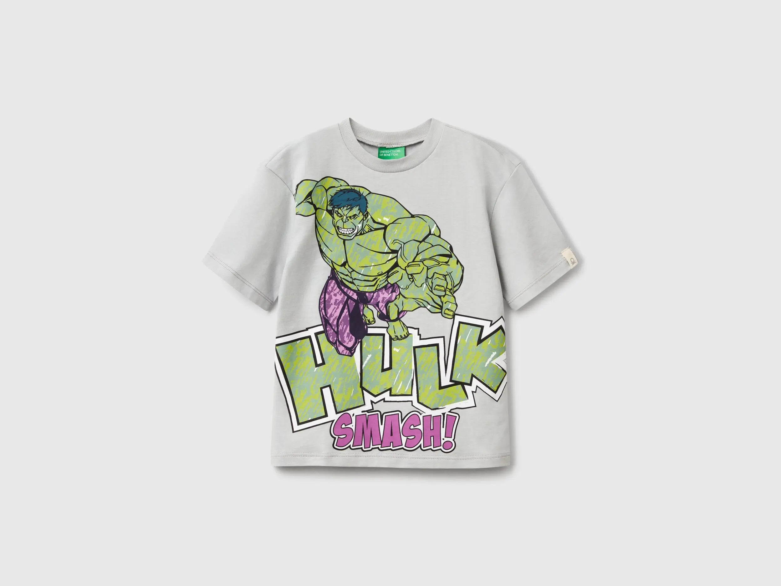 Benetton_Hulk ©Marvel Cotton T-Shirt_35RYG10I1_115_01