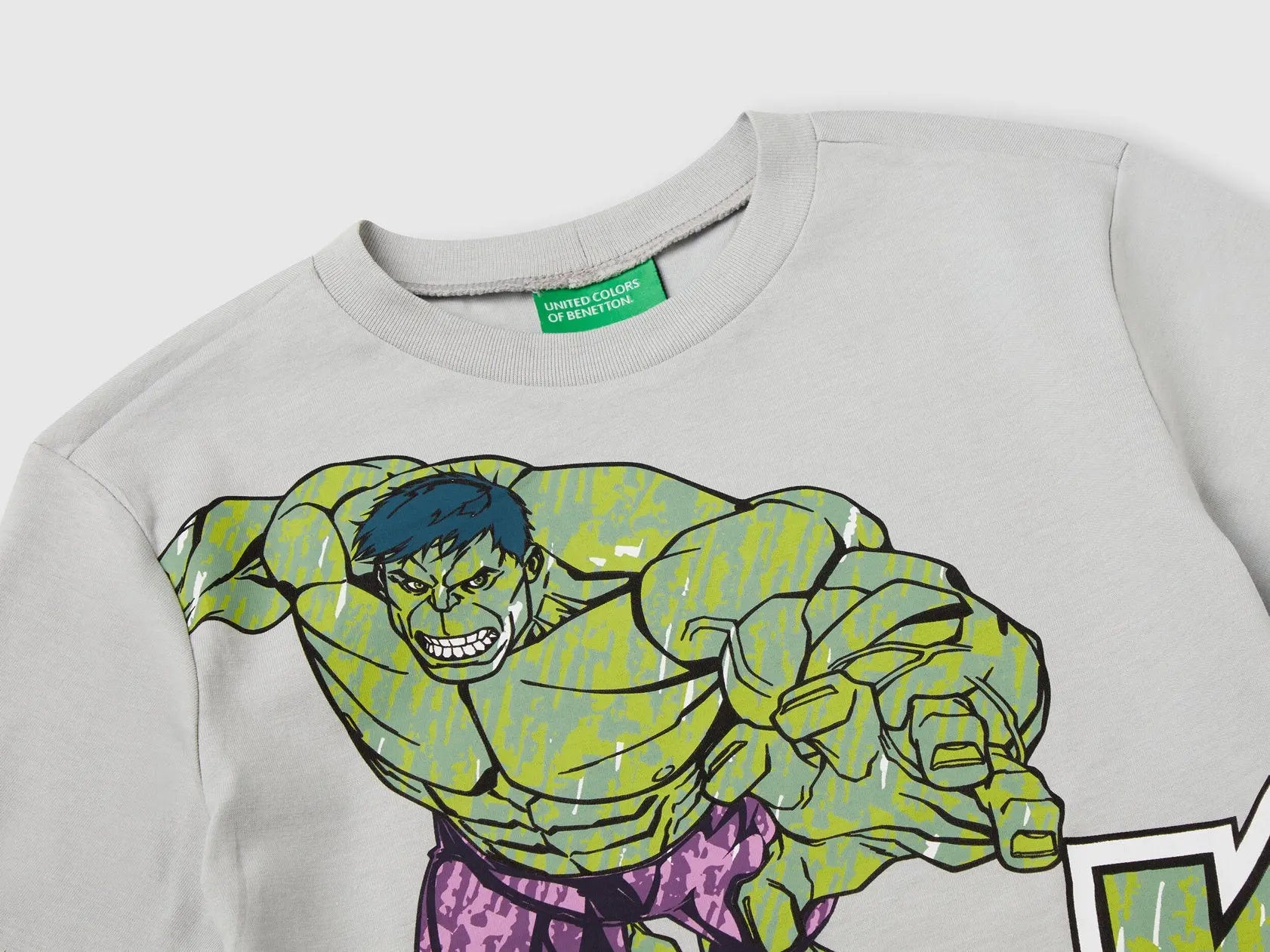 Benetton_Hulk ©Marvel Cotton T-Shirt_35RYG10I1_115_03