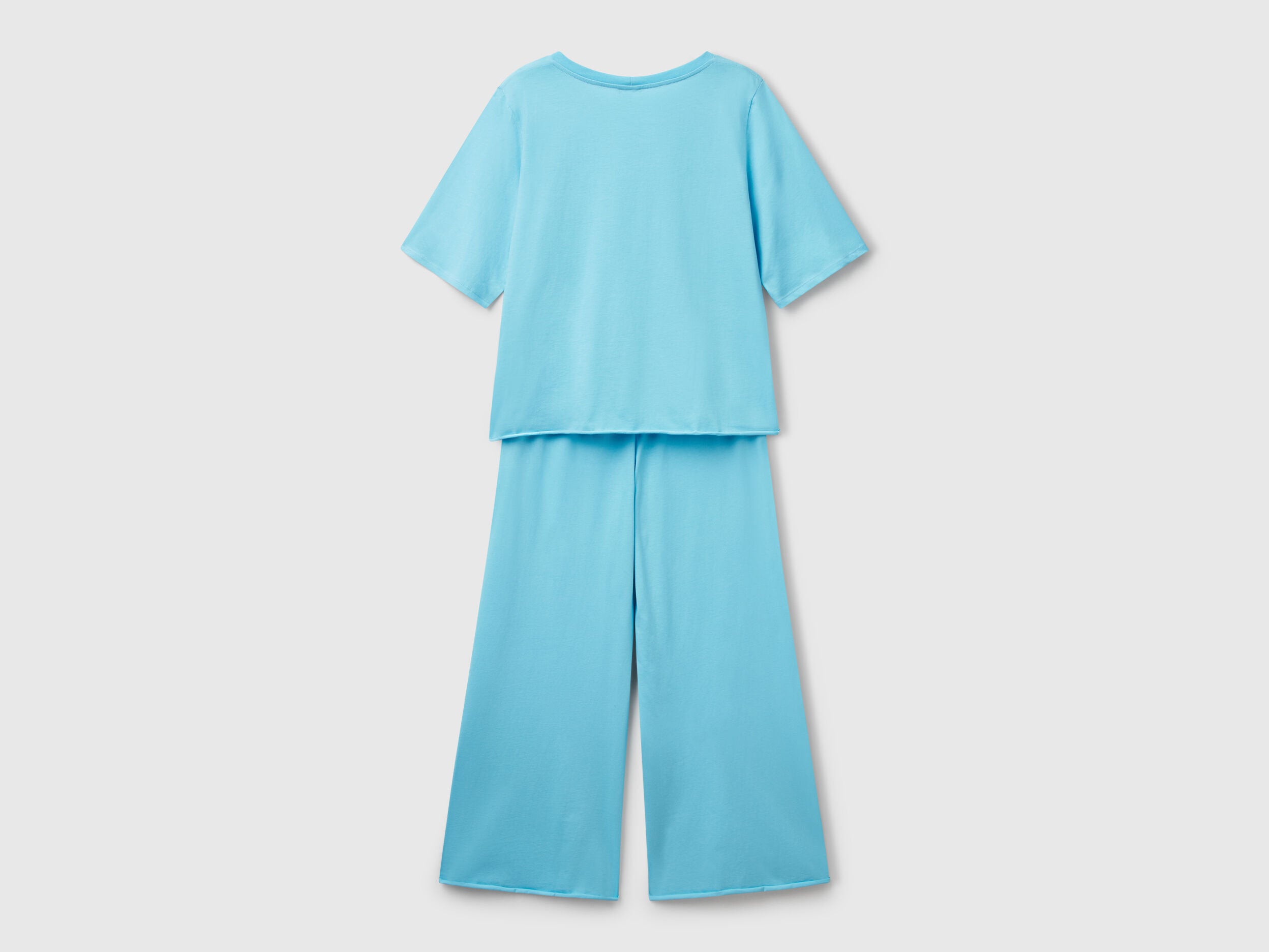 Benetton_Loose-Fitting Pyjamas in Pure Cotton_35VB3P03P_1H5_05