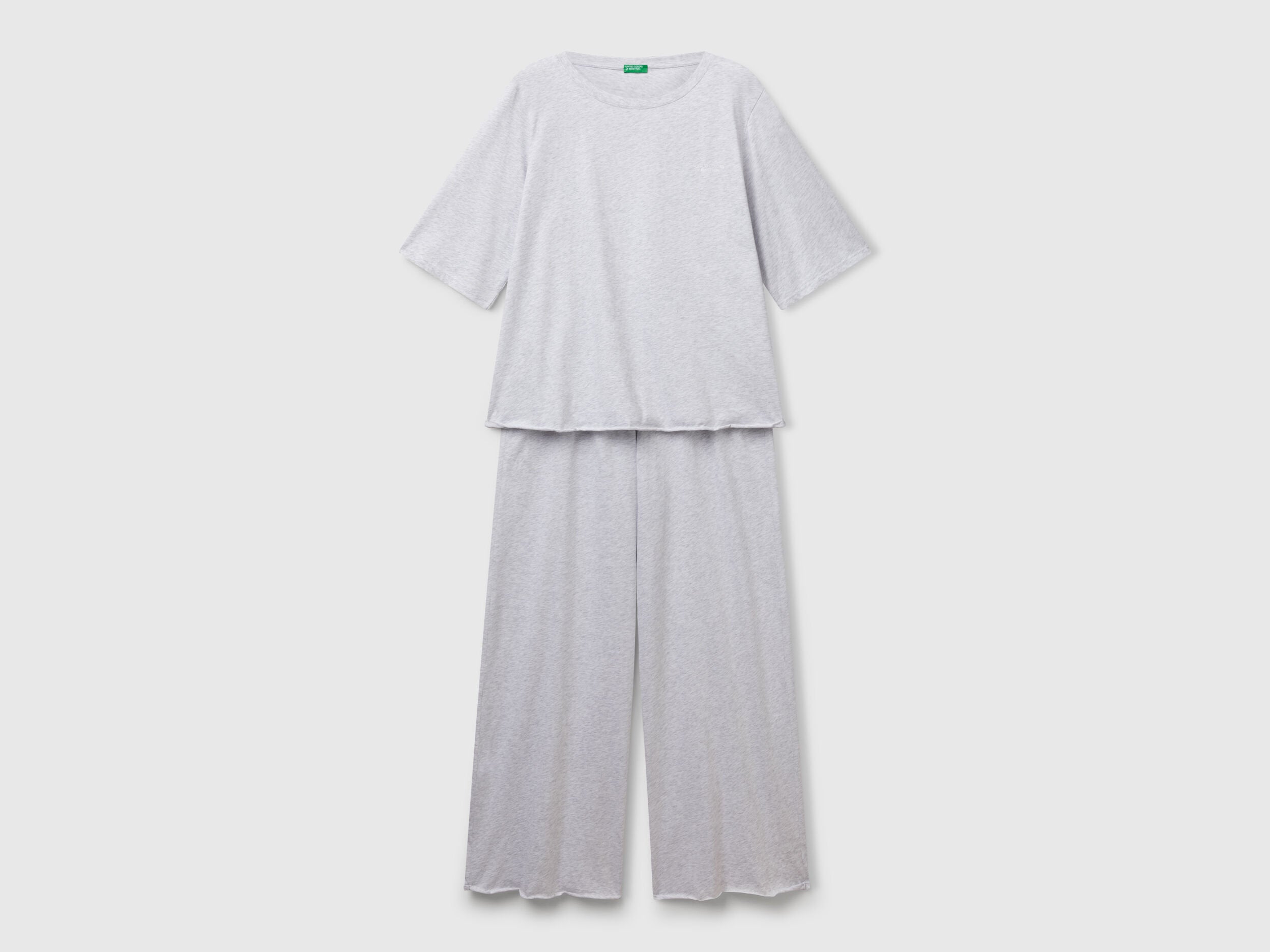 Benetton_Loose-Fitting Pyjamas in Pure Cotton_35VB3P03P_506_04