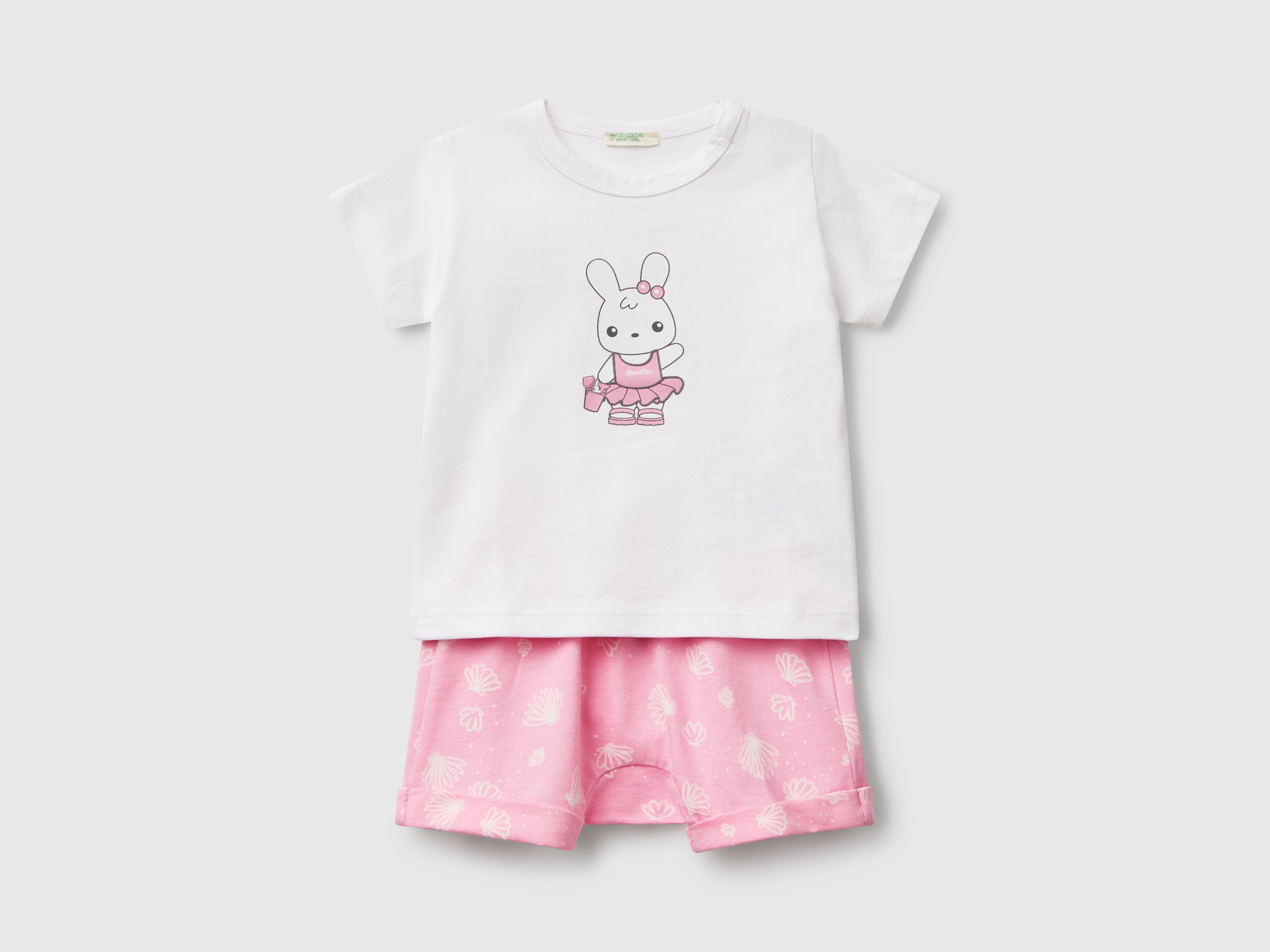Benetton_Set T-Shirt+Shorts_35ZEAK013_903_01