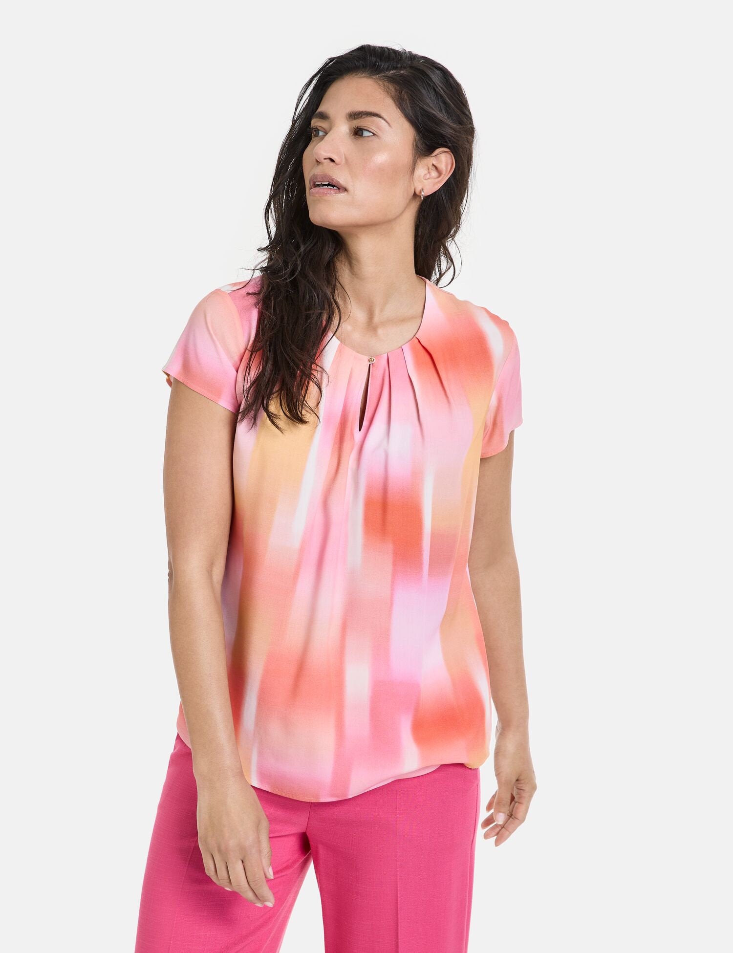 Flowing Blouse With Colour Graduation_360035-31423_3038_01