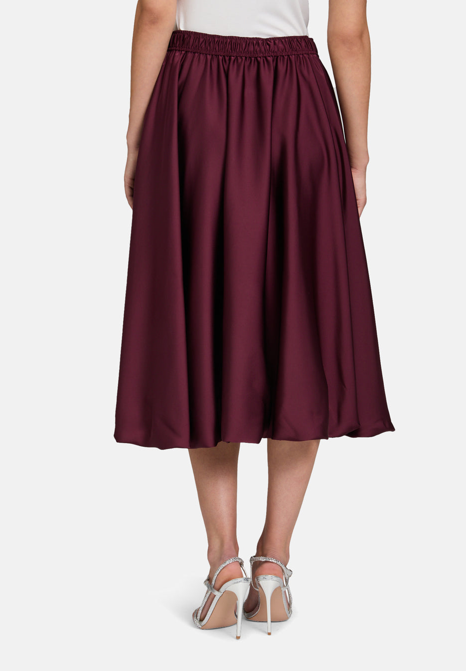 Vera Mont_Deep Dahlia_Balloon Skirt with Elastic Waistband_3610-4262_4715_04