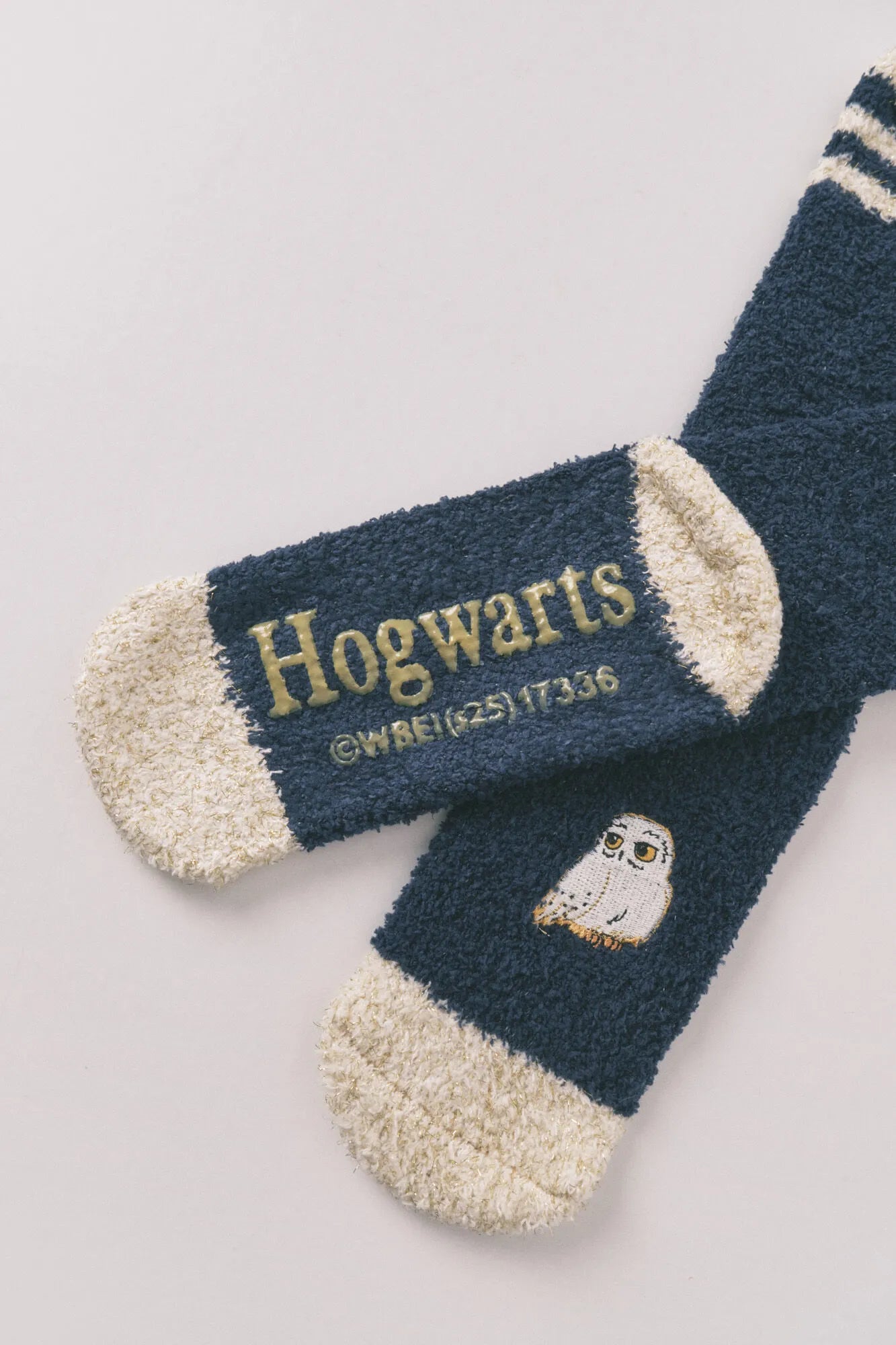 Women Secret_Navy_Harry Potter Print Long Fur Socks_3612486_10_01