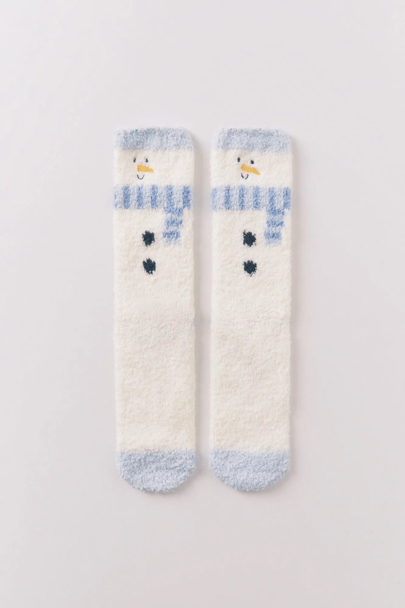 Women Secret_White_Long Fur Socks with Snowman Print_3612488_99_01