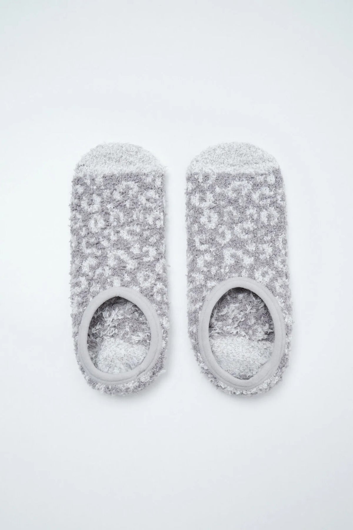 Women Secret Light Brown Women Grey Animal Print Slip-On Socks SKU: 3614777_32 Image 01