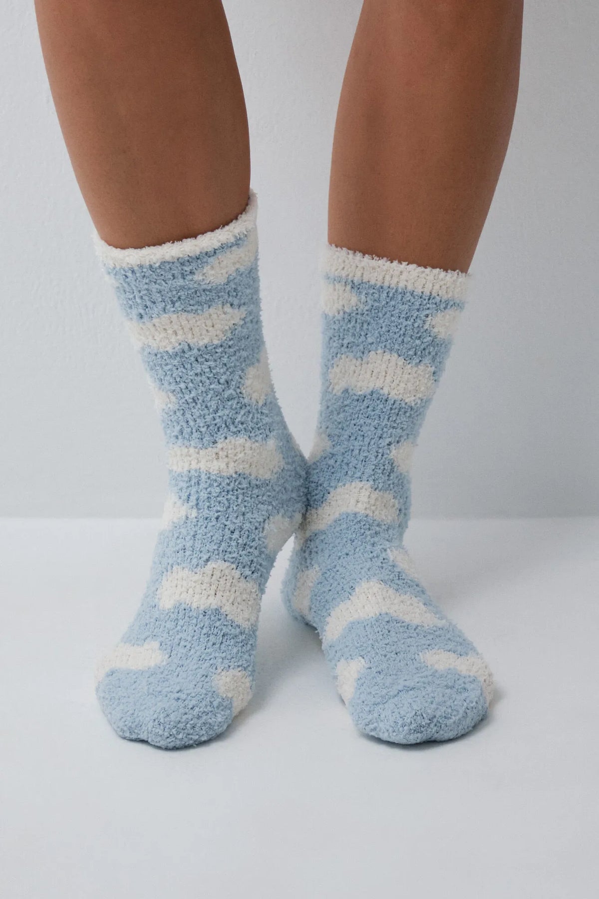 Women Secret Medium Blue Women Blue Snoopy Print Long Socks SKU: 3614795_14 Image 03