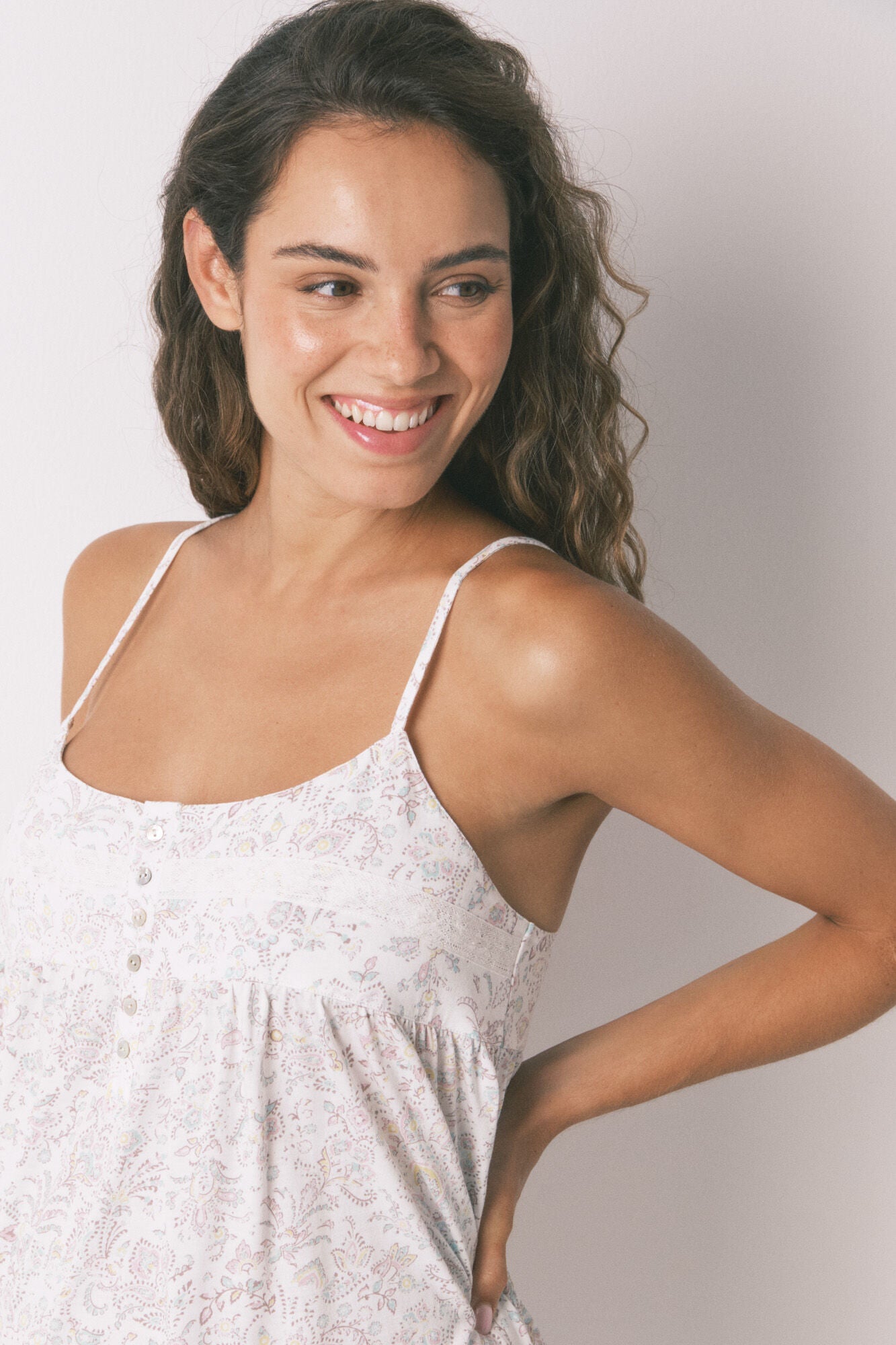 Women Secret_Multi-Color_Pink Floral Cotton "Maternity" Midi Nightgown_3632483_73_02