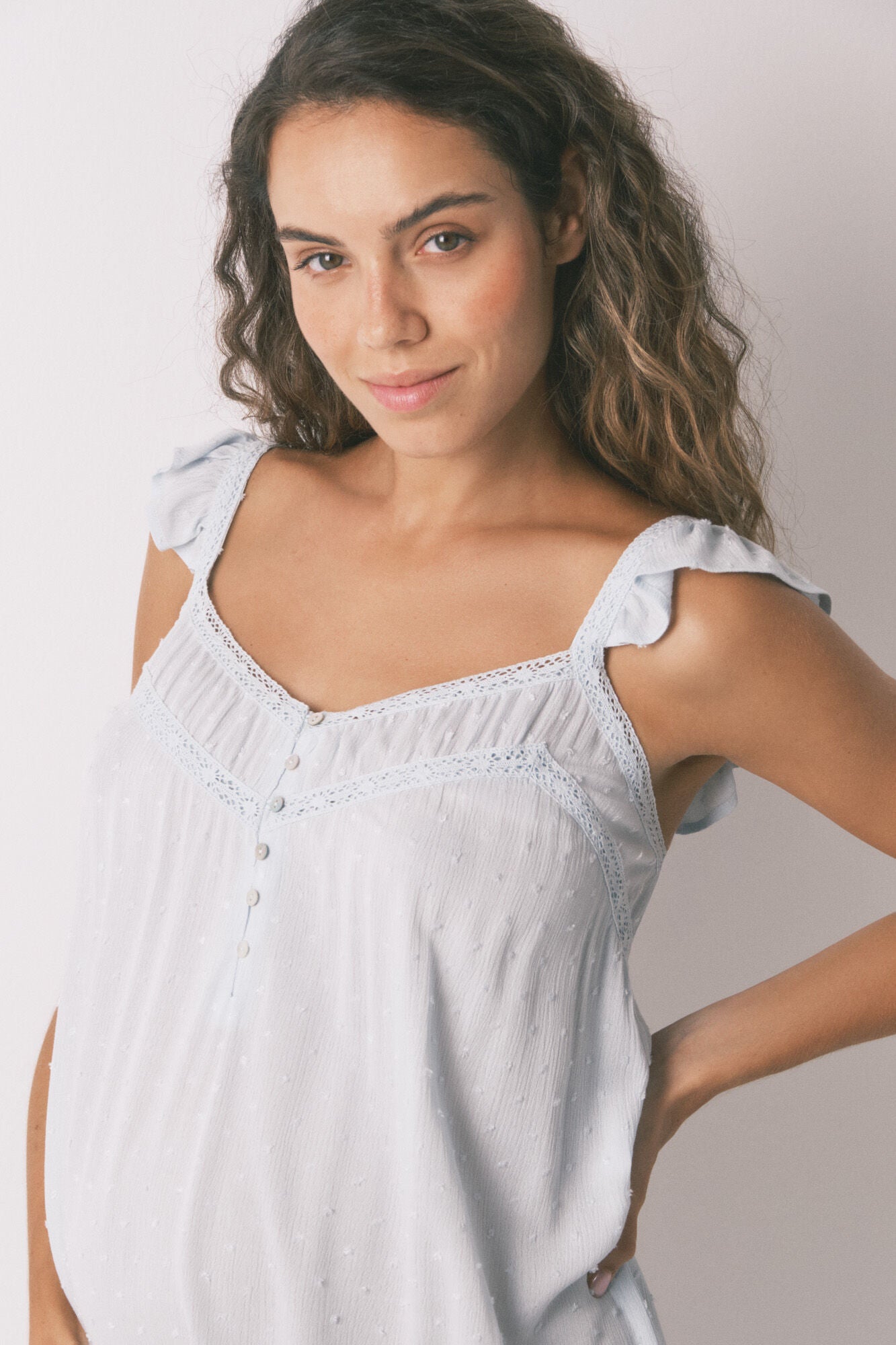 Women Secret_Green_Green Soft Touch "Maternity" Nightgown_3632487_29_05