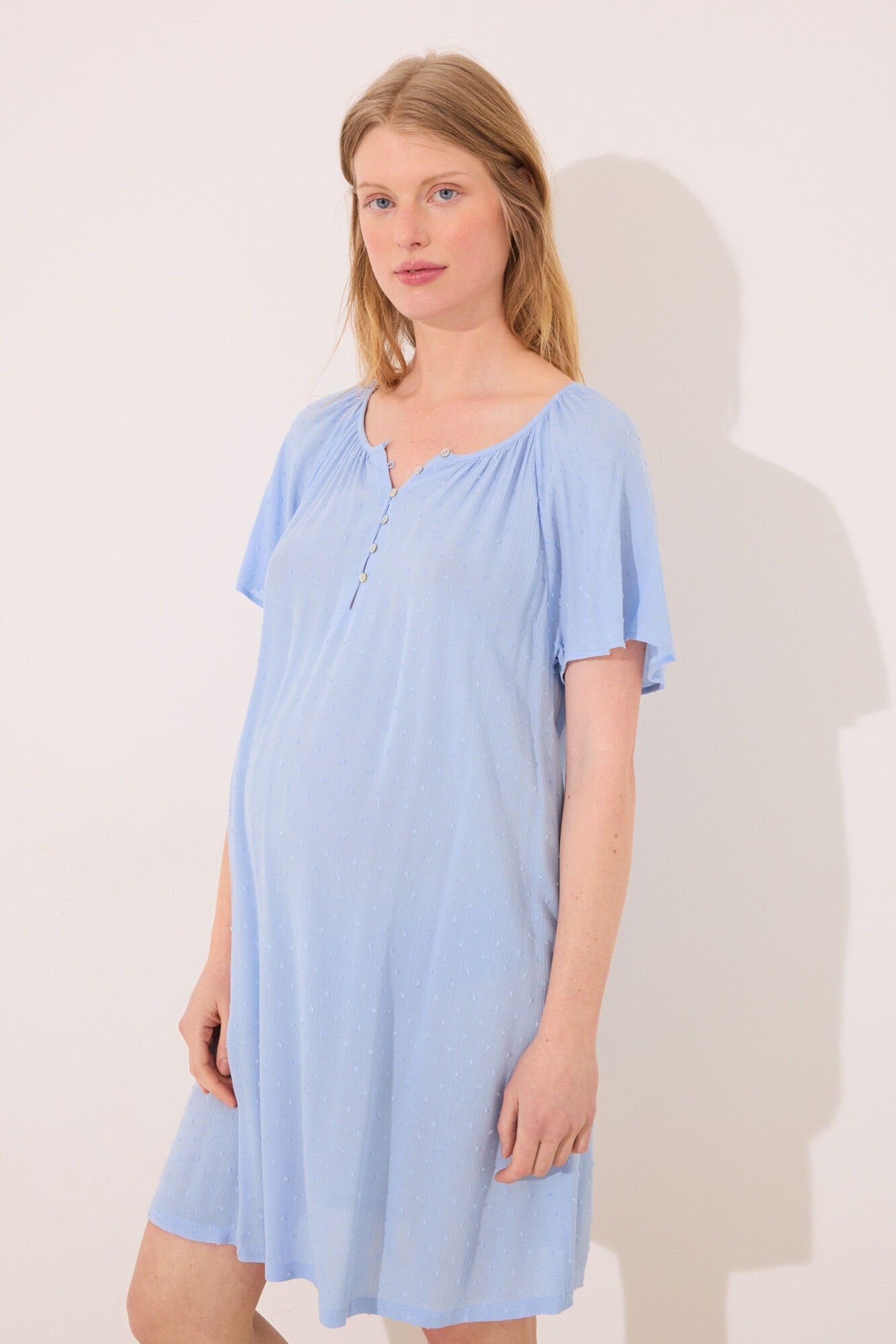 Women Secret_Short Nightgown "Maternity" Nightgown in Blue Viscose_3639167_11_03