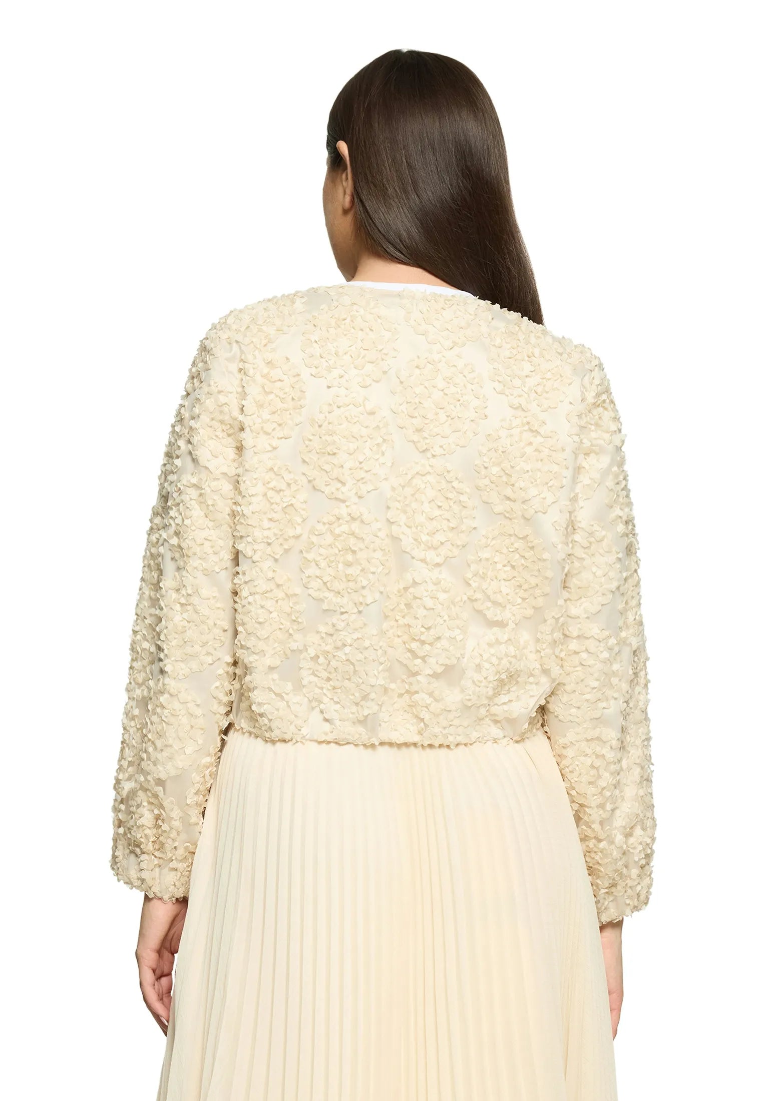 Vera Mont Champagne Sorbet Women Bomber Jacket with Zipper SKU: 3666-4216_1085 Image 02