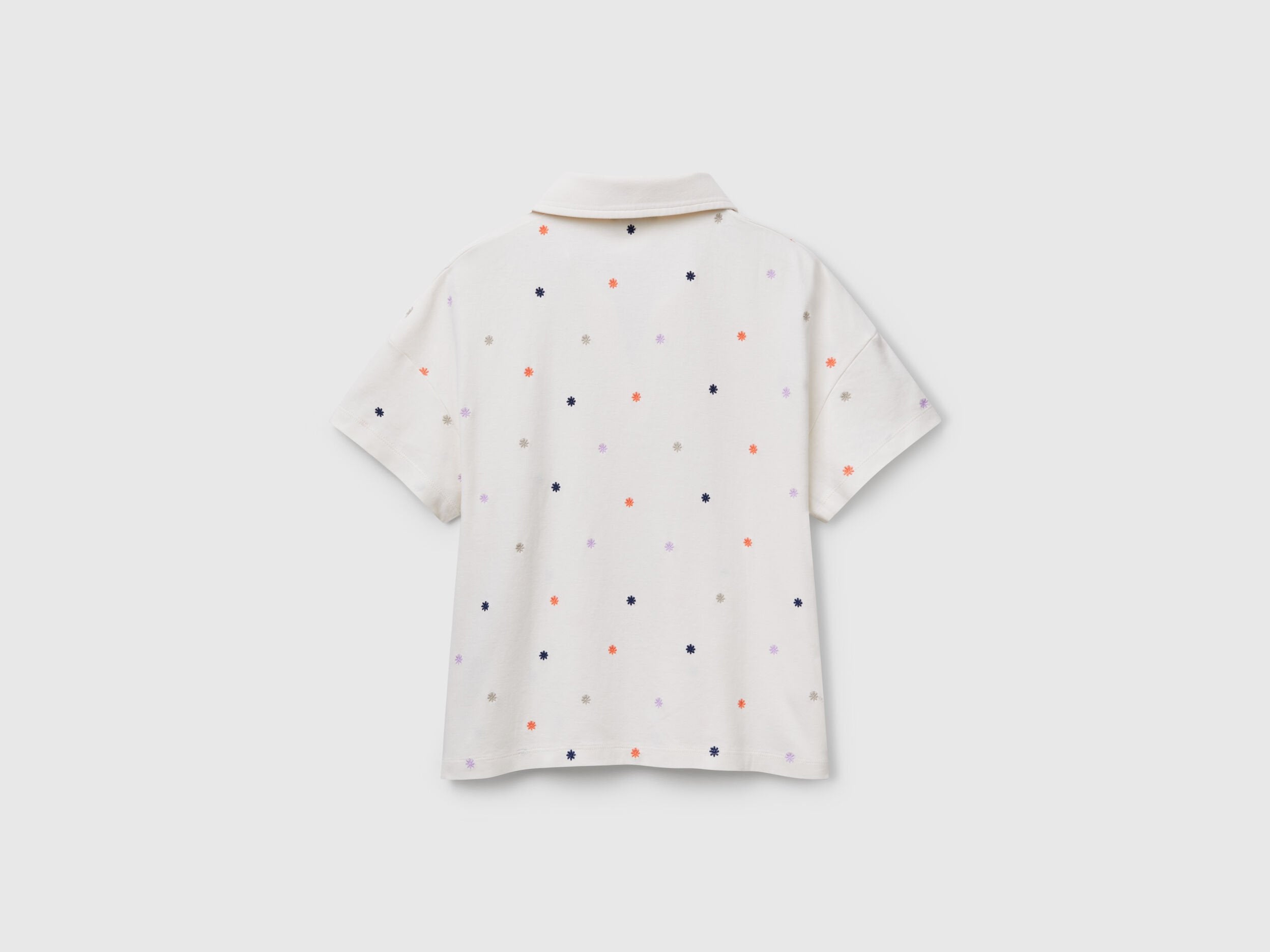 Benetton_Polo with Flower Embroidery_36QJD300X_65G_05