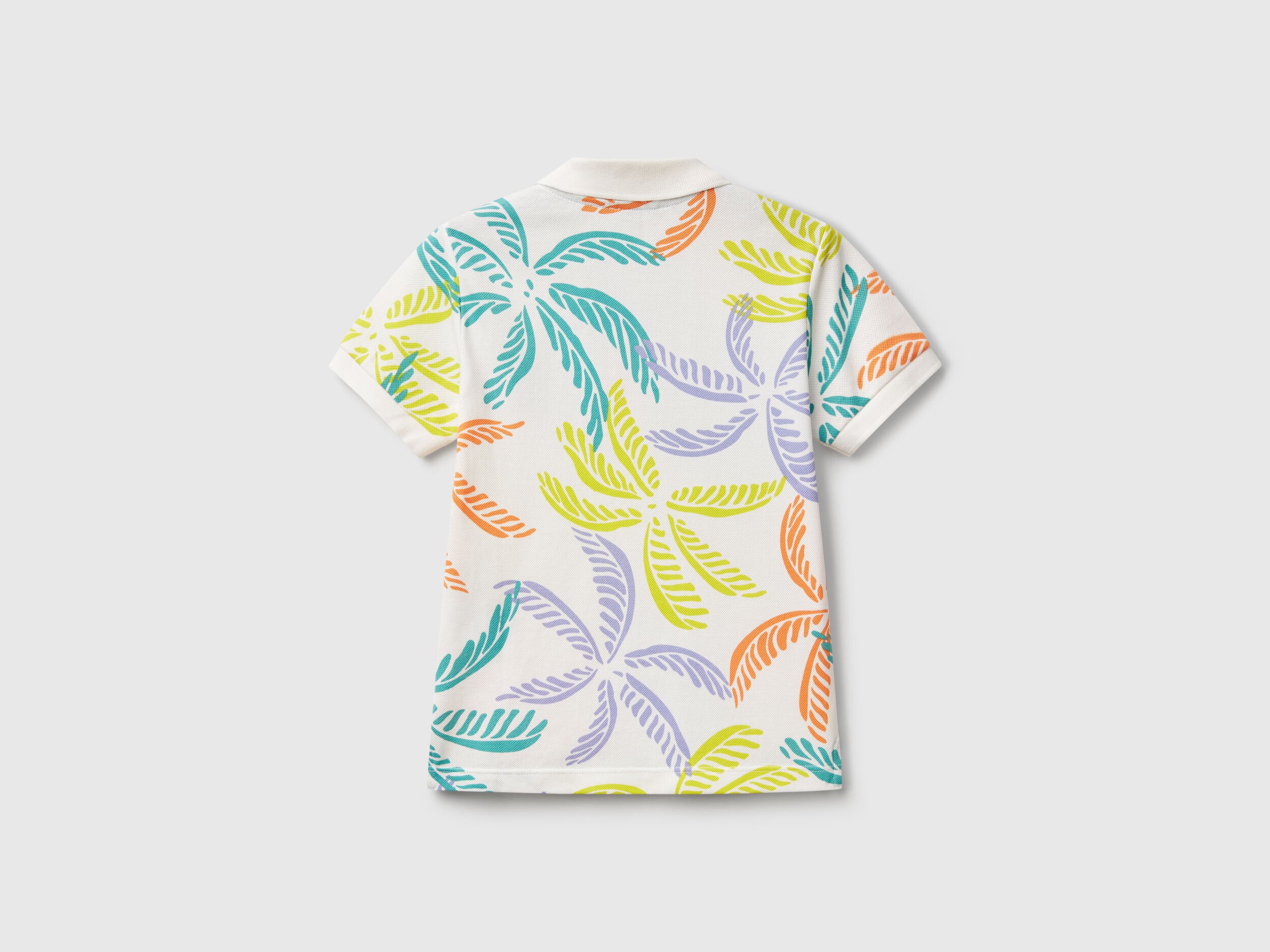 Benetton_White Polo with Tropical Print_36Y4G300Y_75E_02