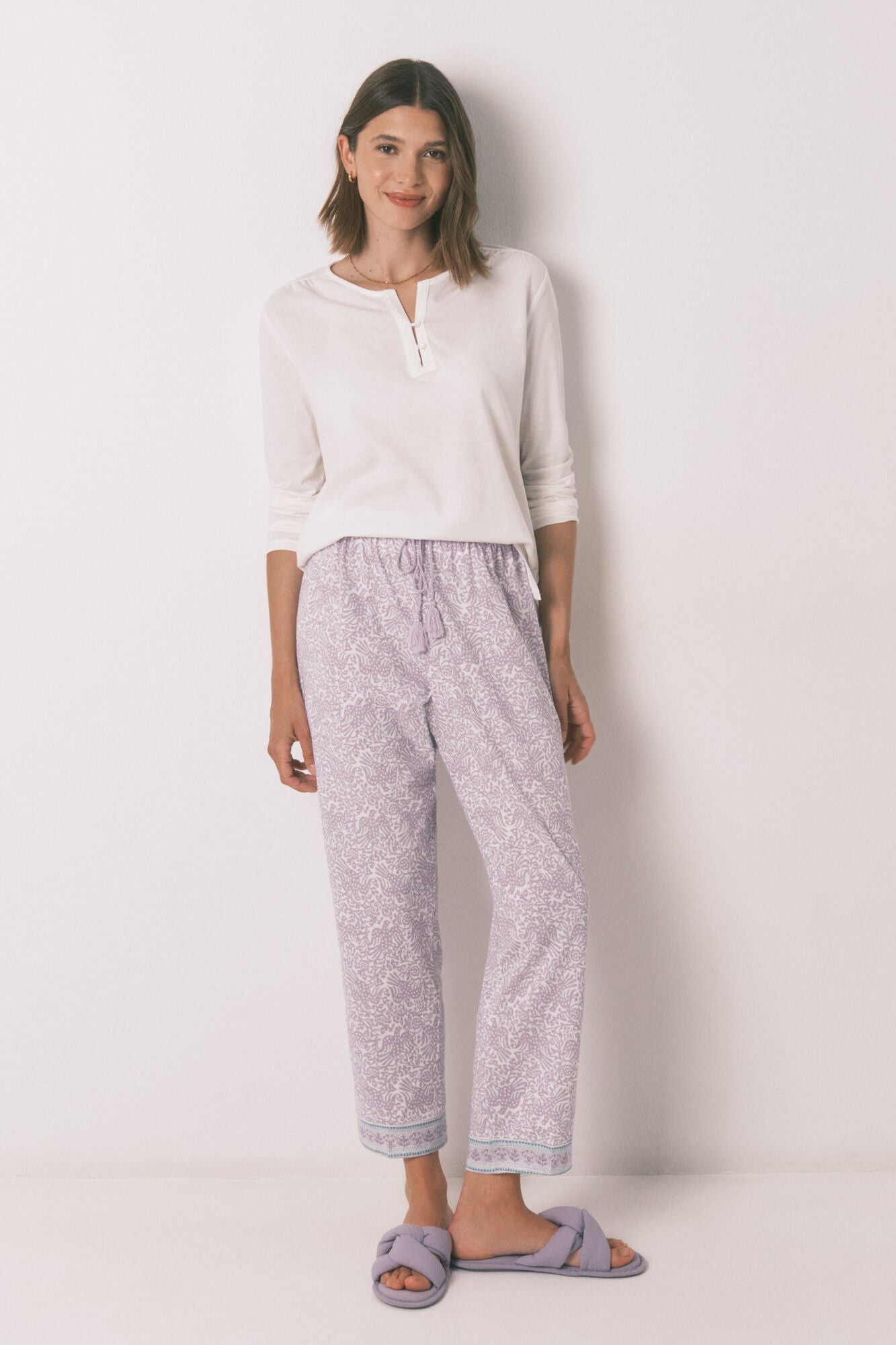 Women Secret_Purple-Lilac_Carrot Long Trouser 100% Cotton Lilac_3702246_76_01
