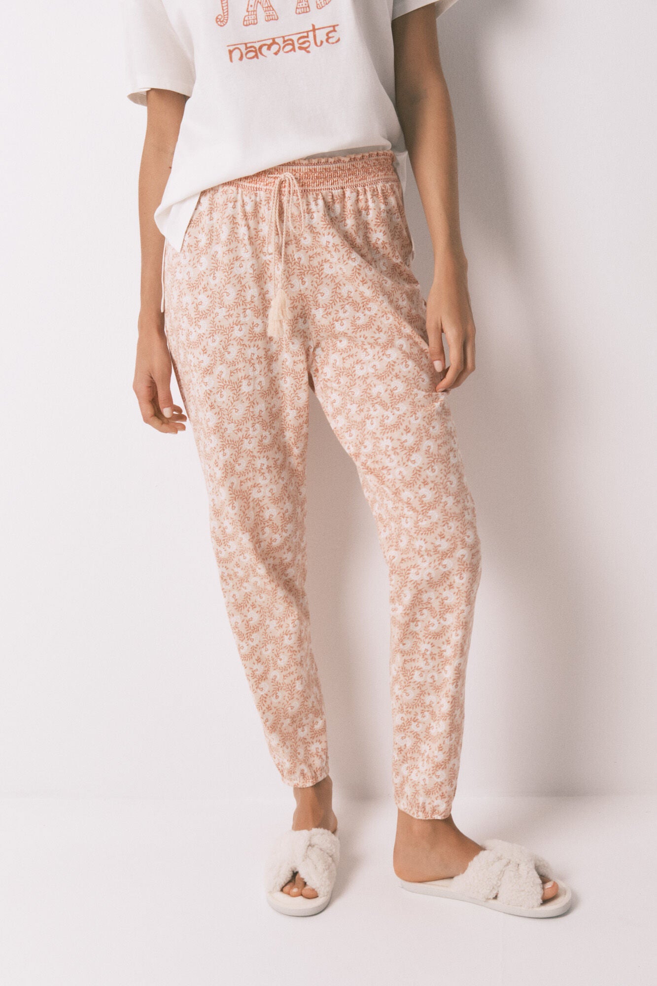 Women Secret_Orange_100% Cotton Skinny Trouser with Orange Flowers_3702250_64_05