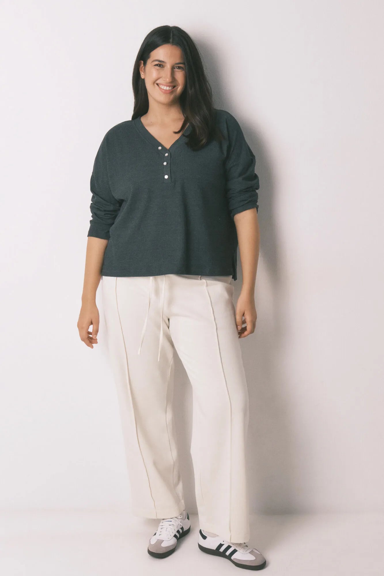 Women Secret_Ivory_Long White Fine Plush Trouser_3702260_96_01