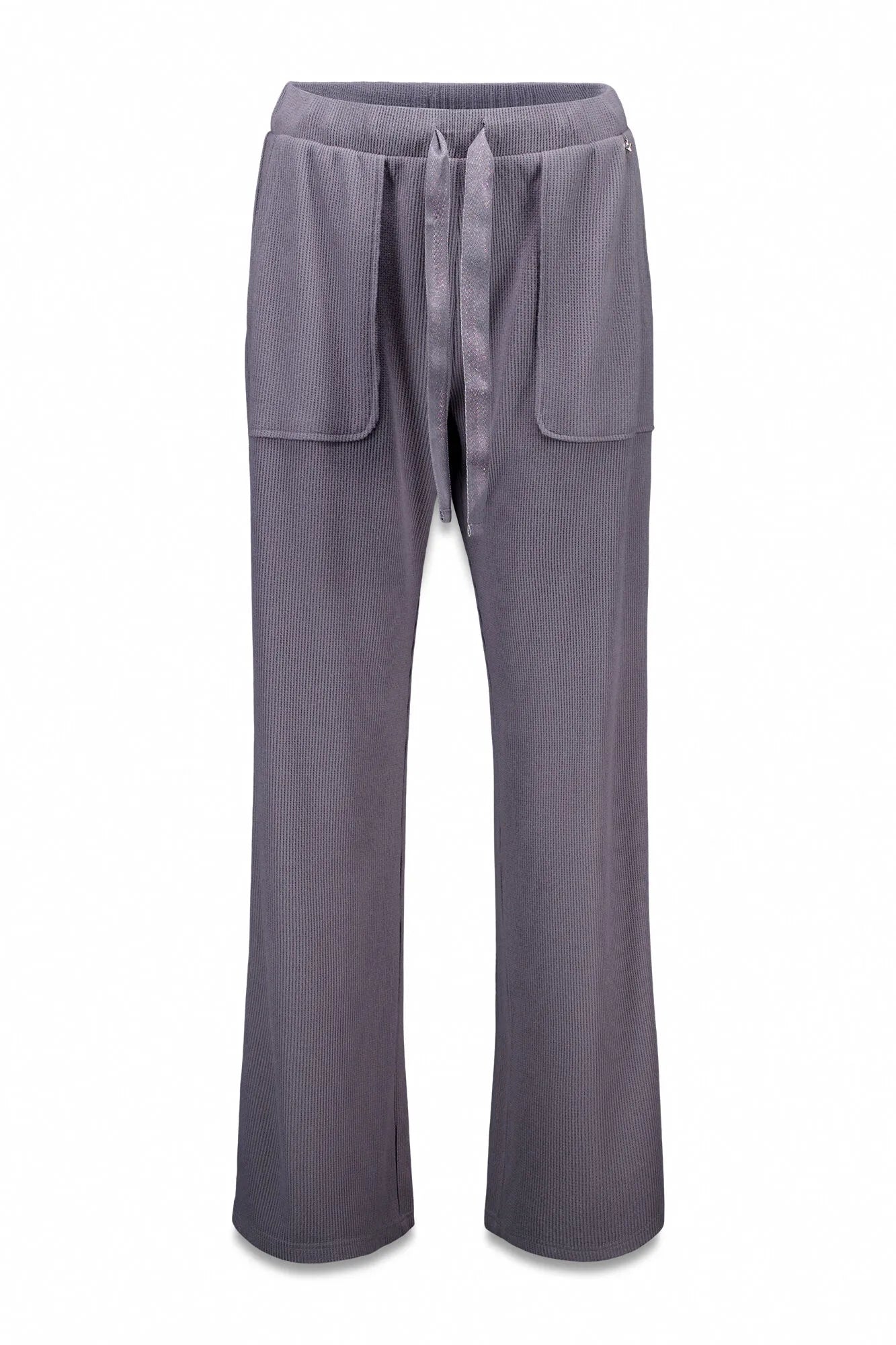 Women Secret_Charcoal Grey_Long Soft Textured Grey Fleece Trouser_3702296_40_05