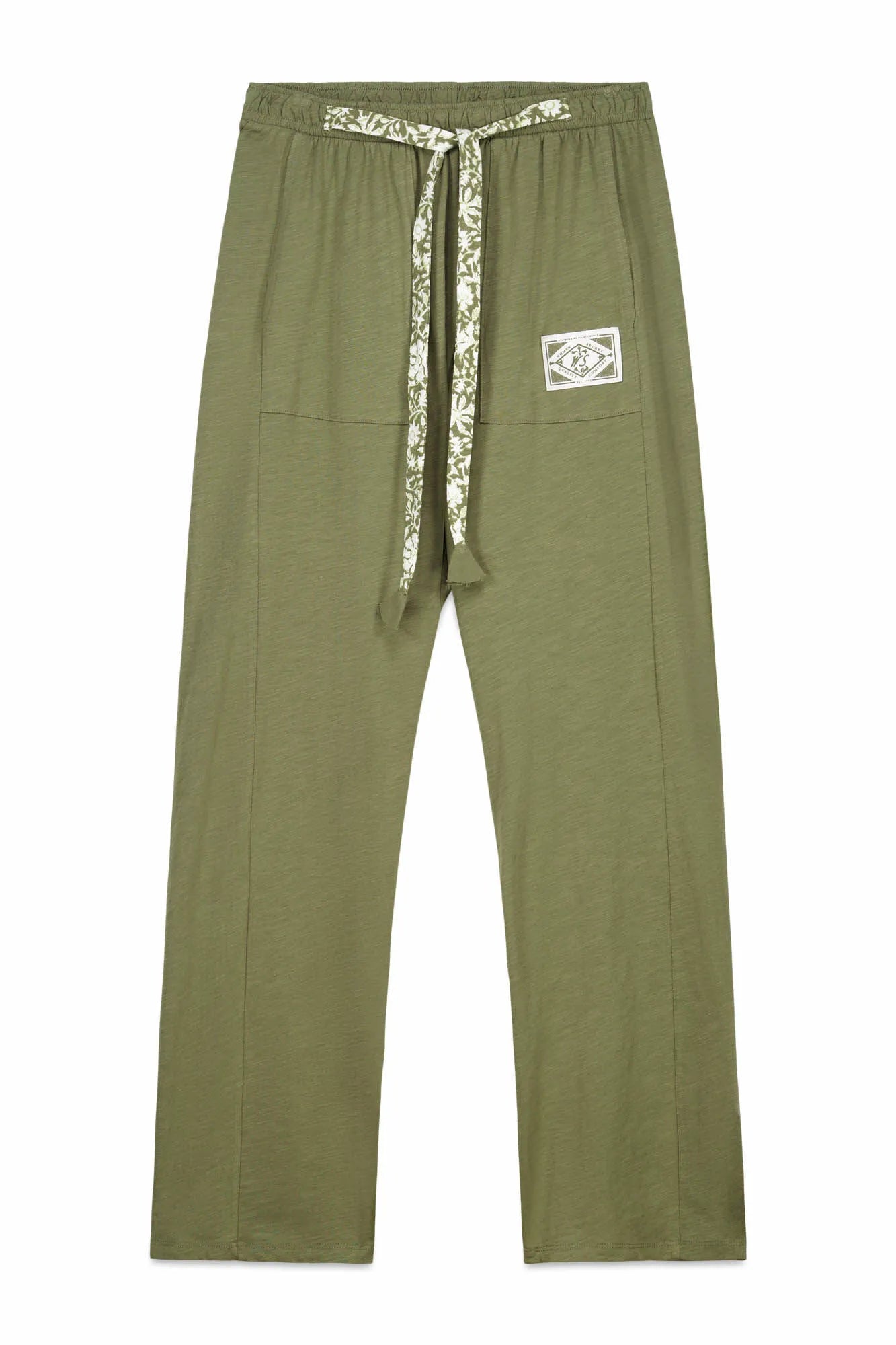 Women Secret_Dark Khaki_Green Cotton Long Trousers_3703222_91_06