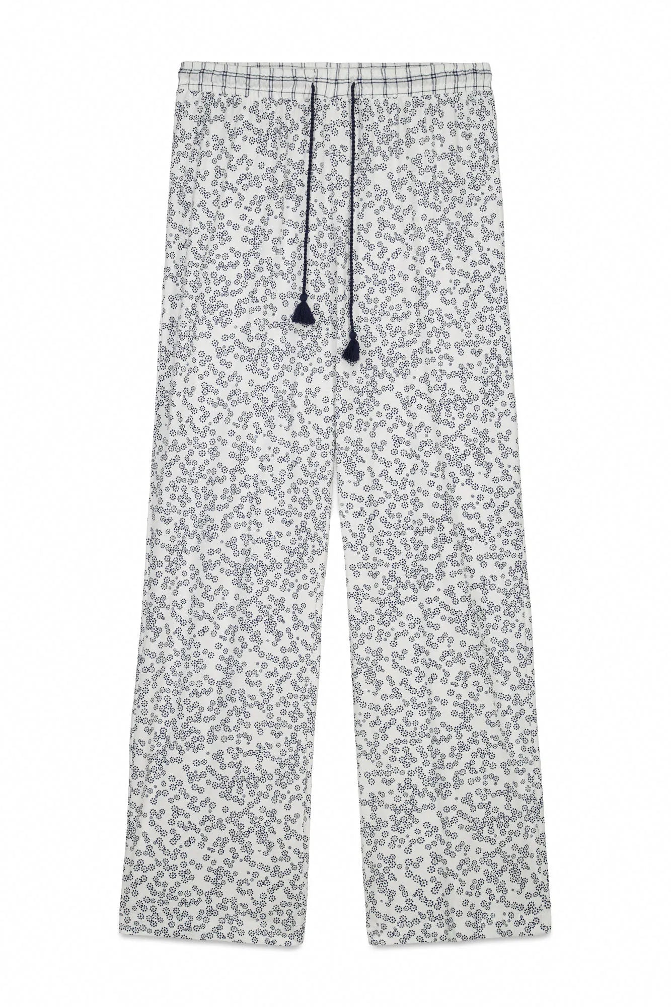 Women Secret_Blue Print_Floral Print Cotton Long Trousers_3703229_19_06