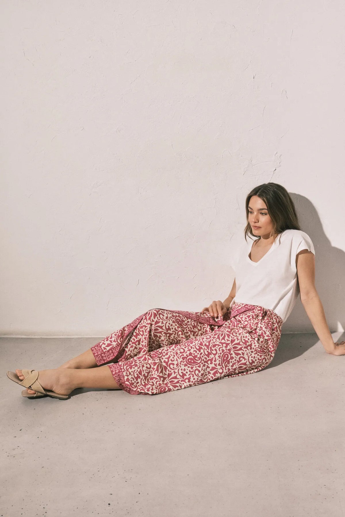 Women Secret Purple/Lilac Women Boho Print Fisherman Trousers SKU: 3704533_75 Image 05