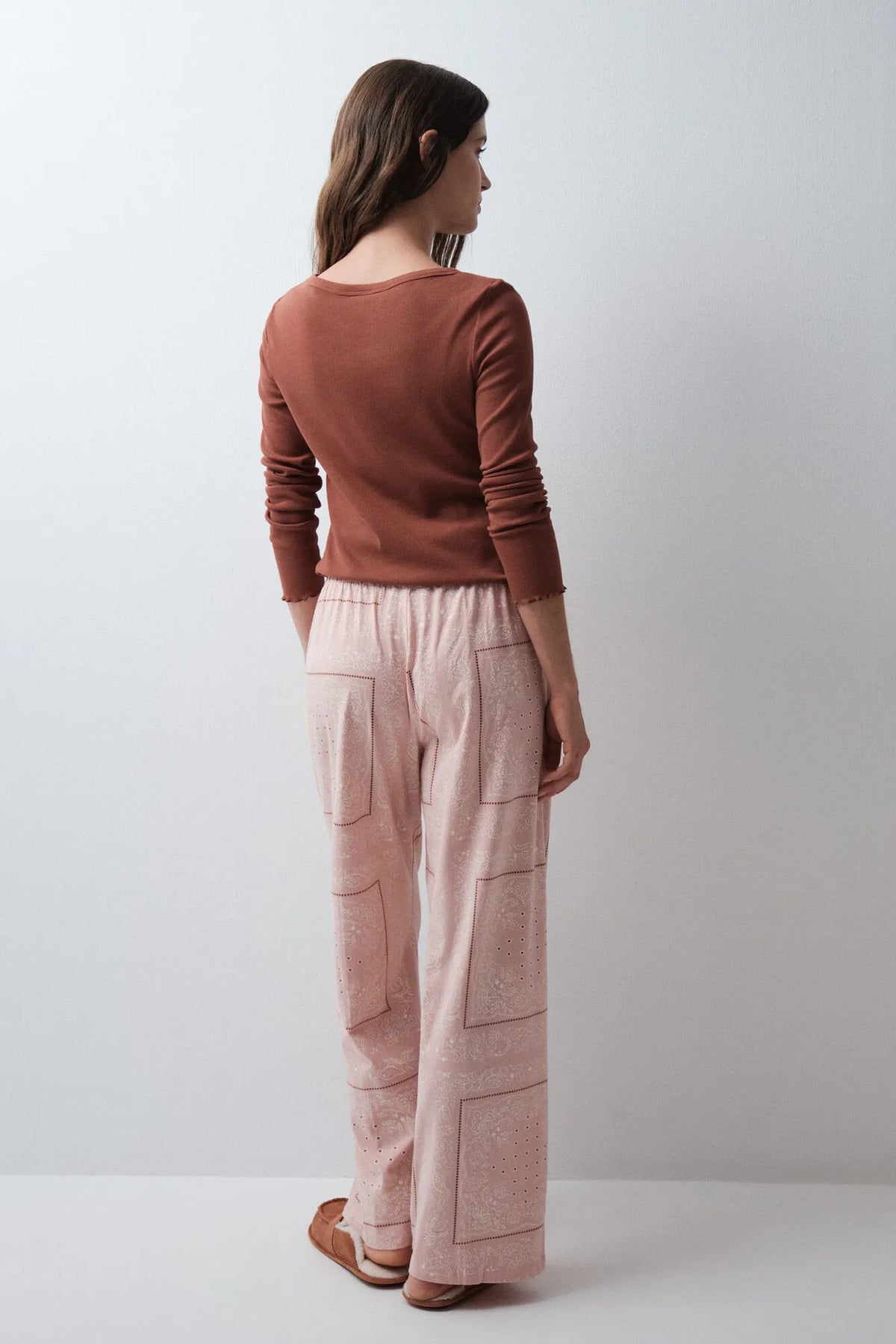 Women Secret Pink Women Pink Cotton Bandana Long Trousers SKU: 3704538_70 Image 04