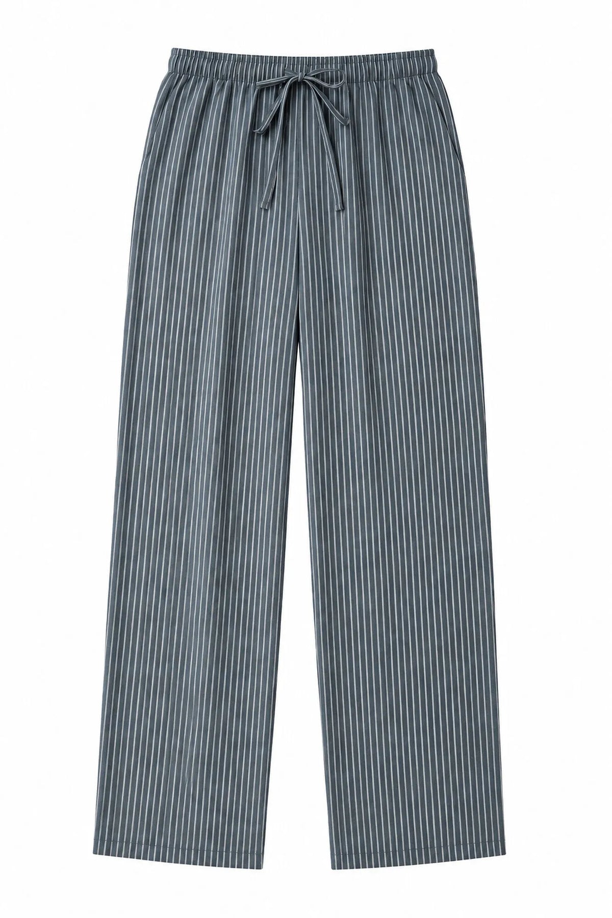 Women Secret Green Print Women Green Striped Long Trousers SKU: 3704545_29 Image 05