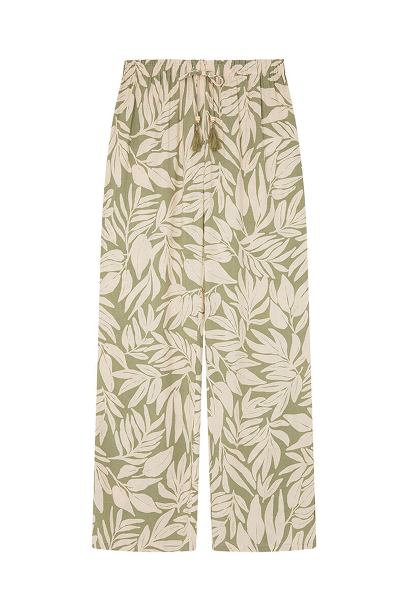 Green Print Long Pant_3707209_29_07
