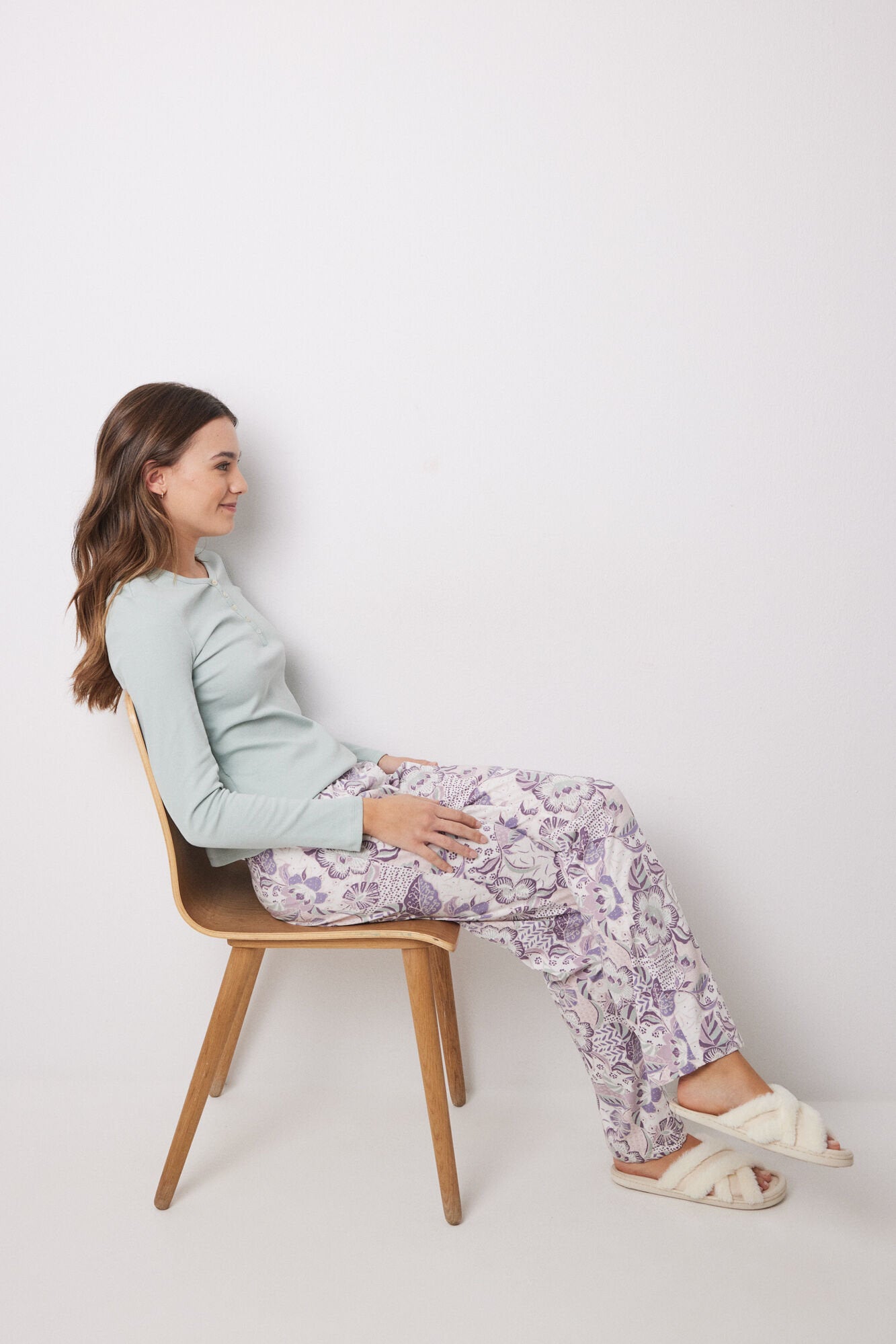 Women Secret_Floral 100% Cotton Long Bottoms_3709643_75_01